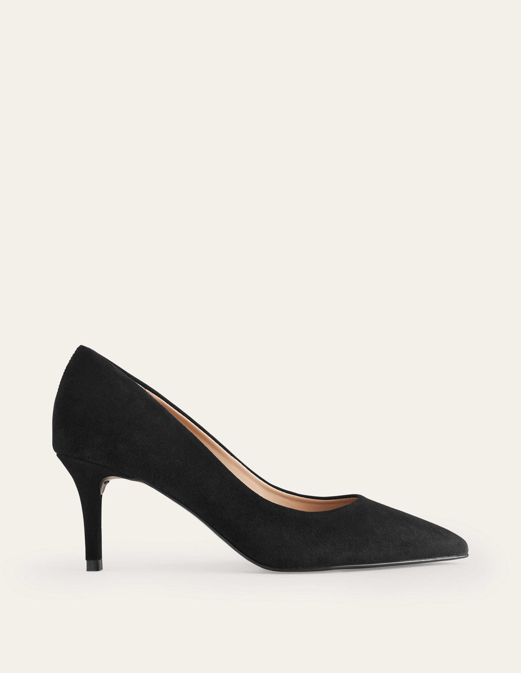 Classic Suede Heels-Black - Image 1