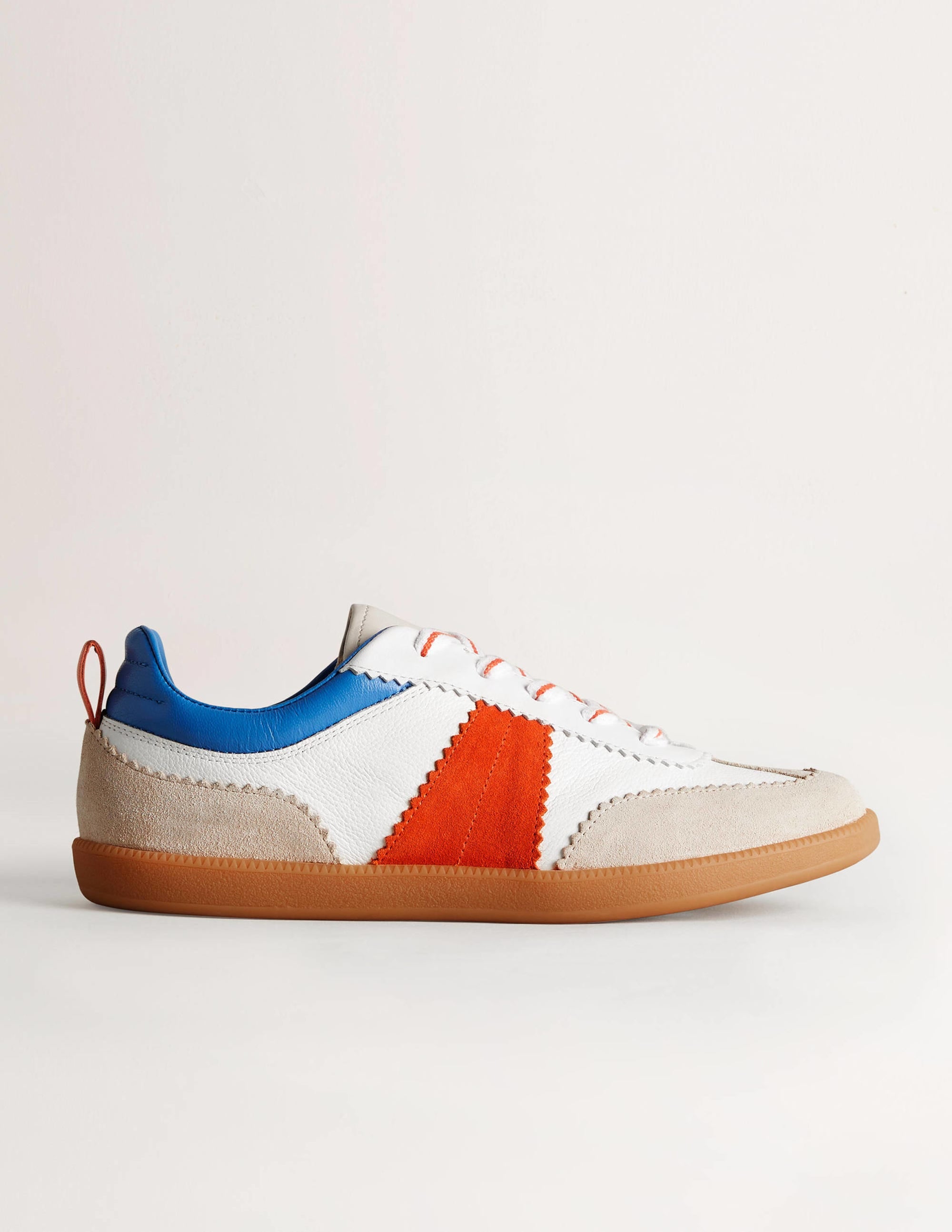Erin Retro Tennis Trainers-Rocket Red/ Riviera - Image 1
