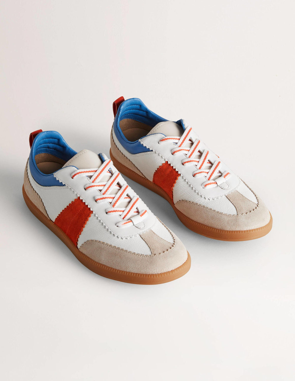 Erin Retro Tennis Trainers-Rocket Red/ Riviera - Image 2