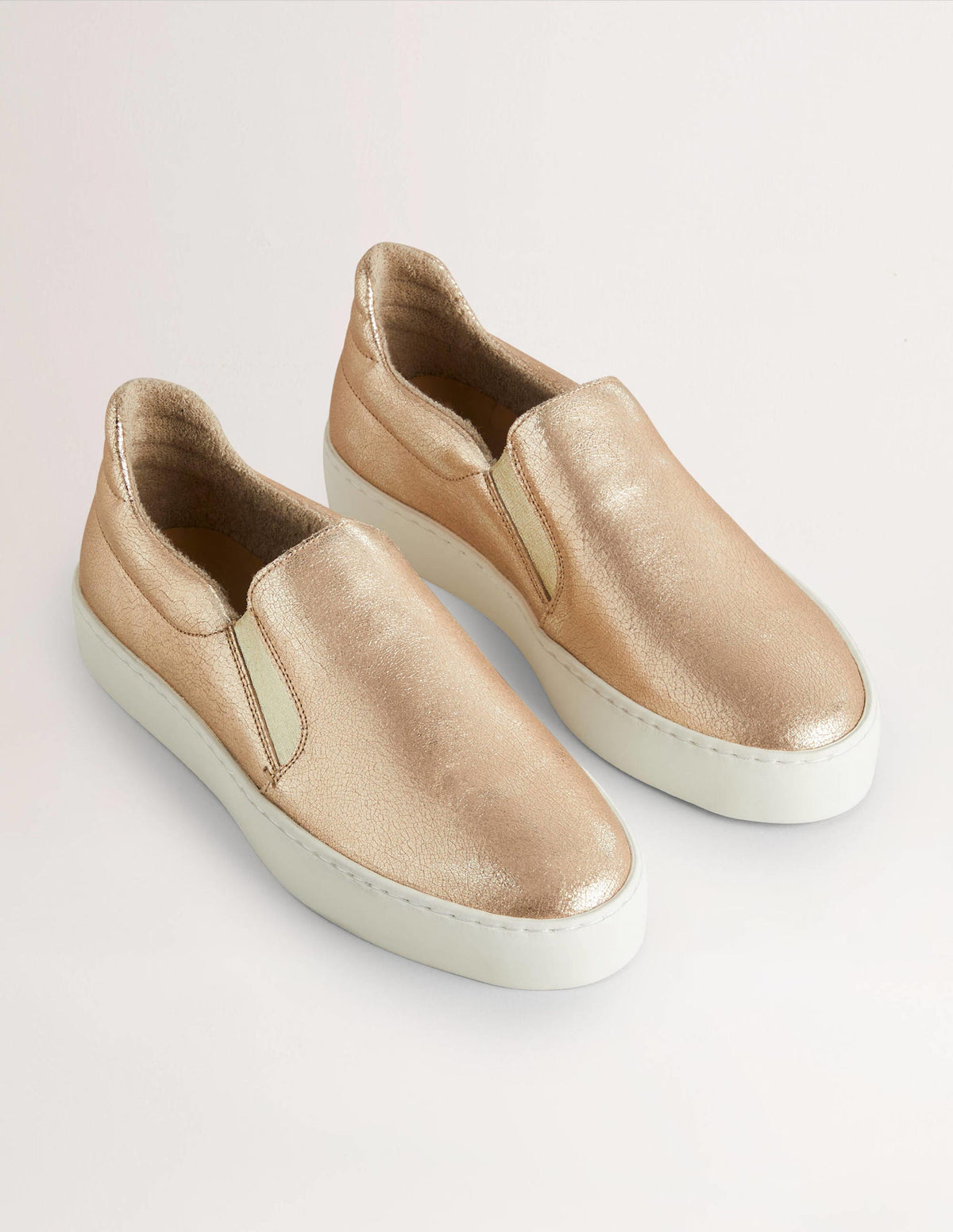 Slip-on Sneakers-Metallic Gold - Image 2