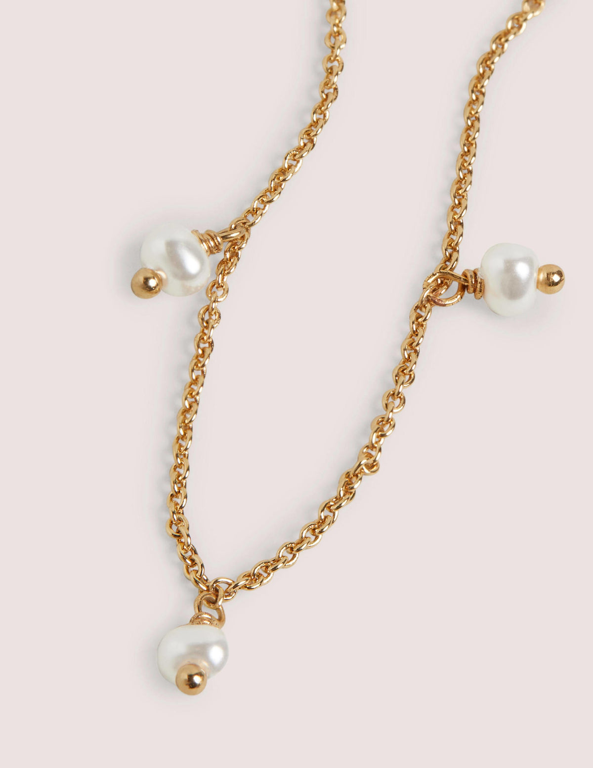 Delicate Jewelled Necklace-Pearl - Image 2