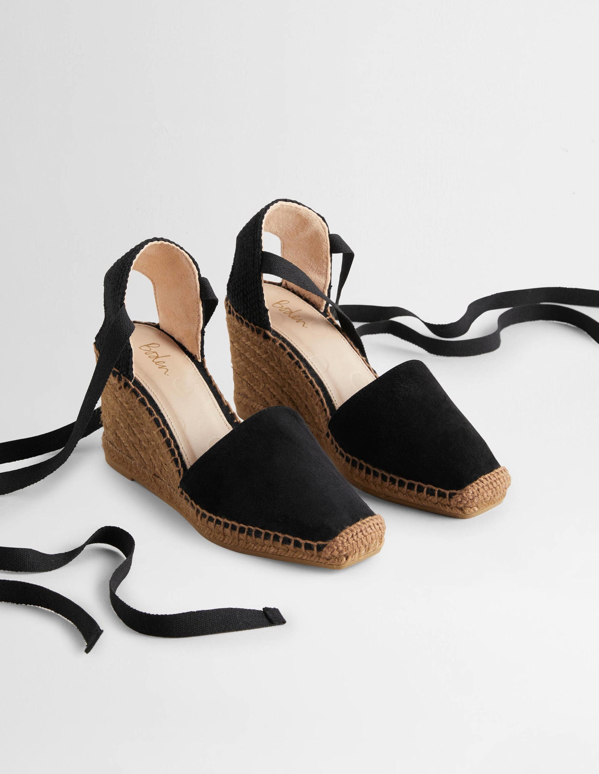 Esme Espadrille Wedges-Black-2