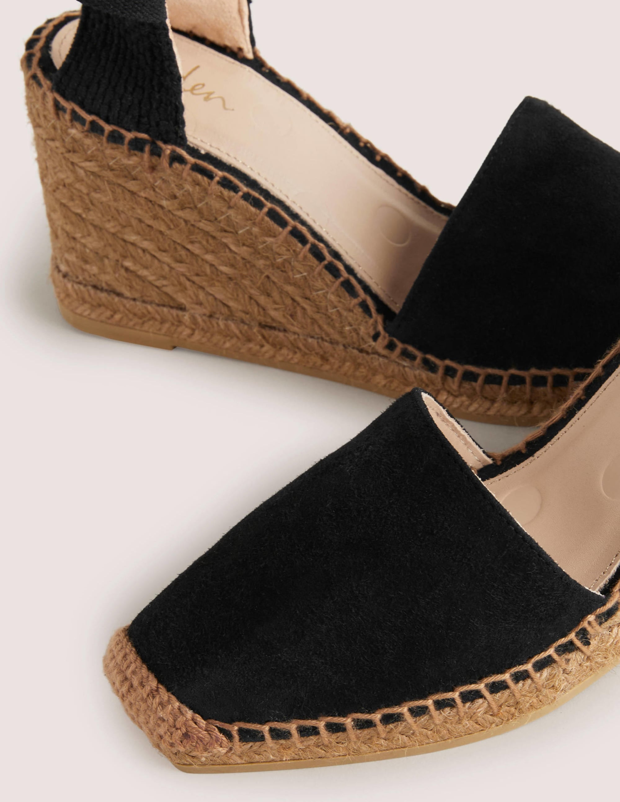 Esme Espadrille Wedges-Black - Image 3