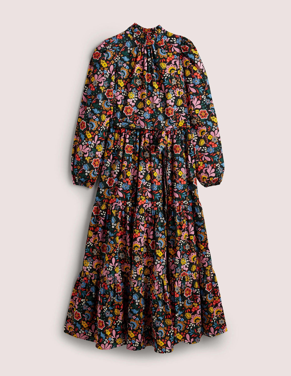 Mutton Sleeve Maxi Dress-Multi, Pretty Paradise - Image 6