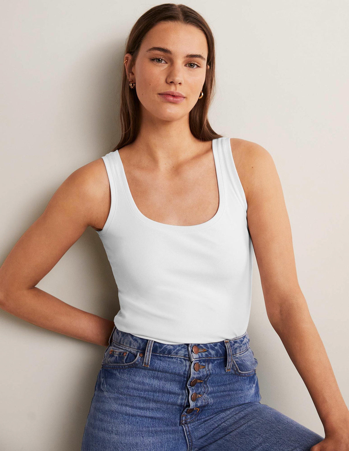 Essential Tank Top-White - Image 4