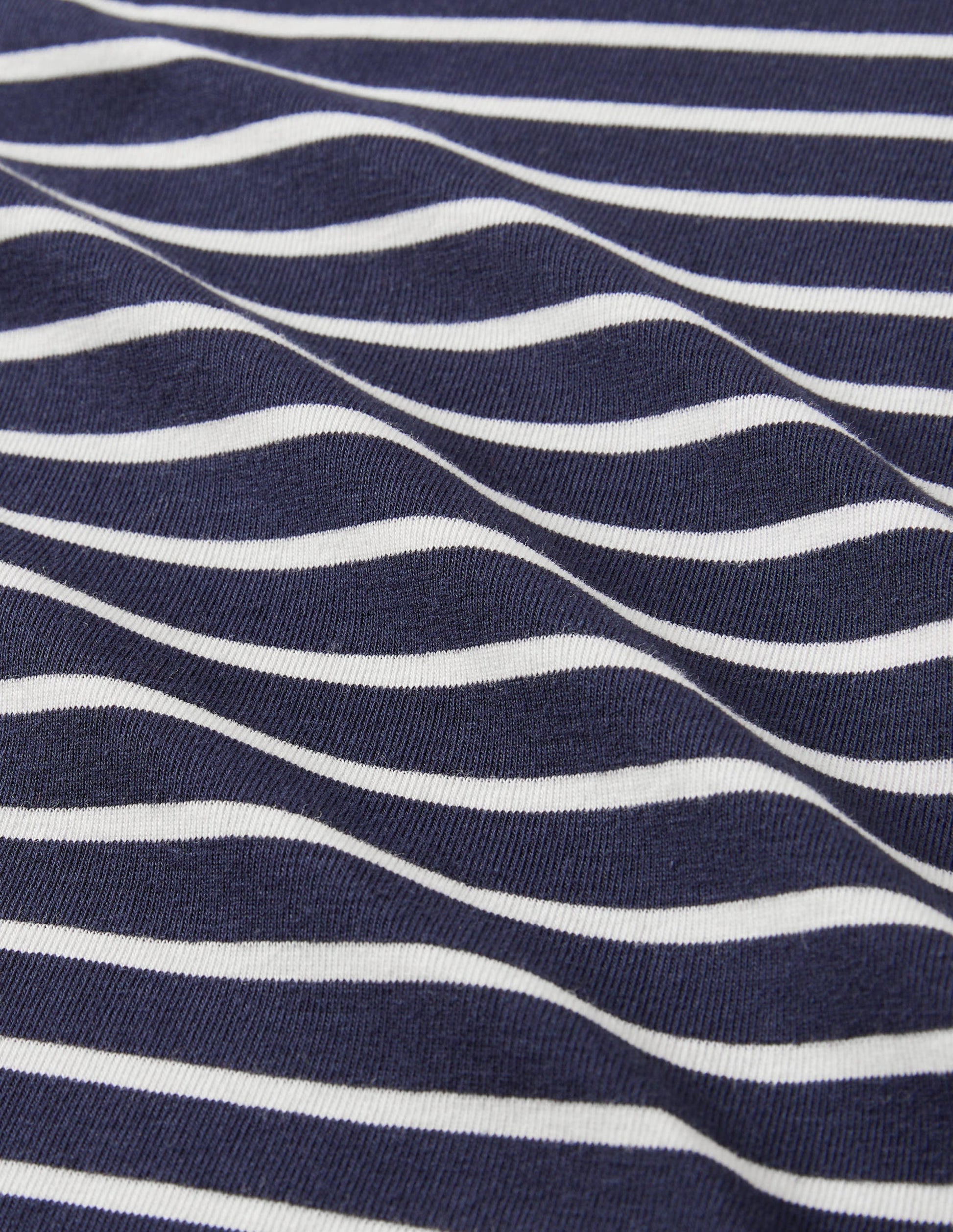 Essential Short Sleeve Tee-Navy / Ivory Stripe-9