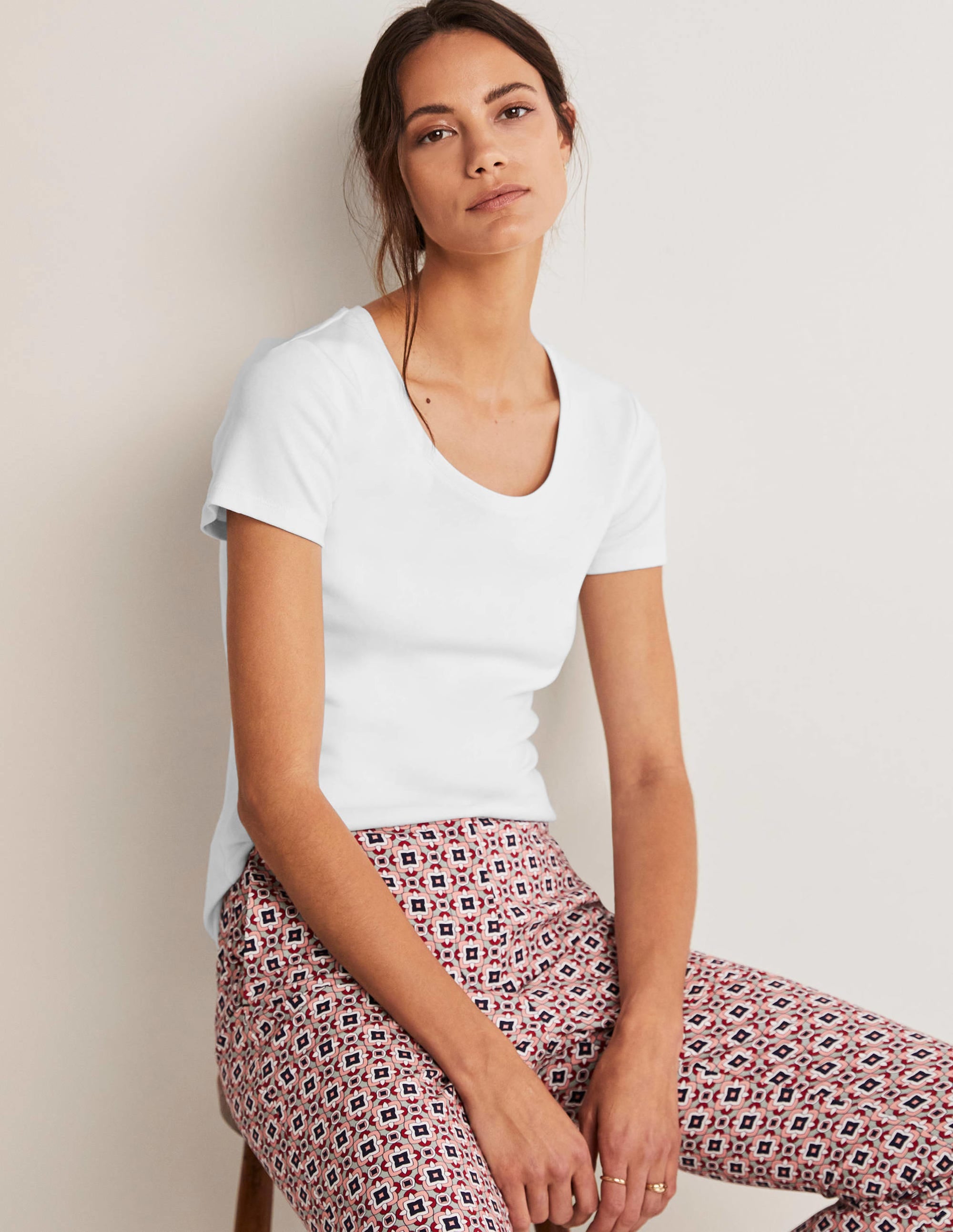 Essential Short Sleeve Tee-White - Image 1