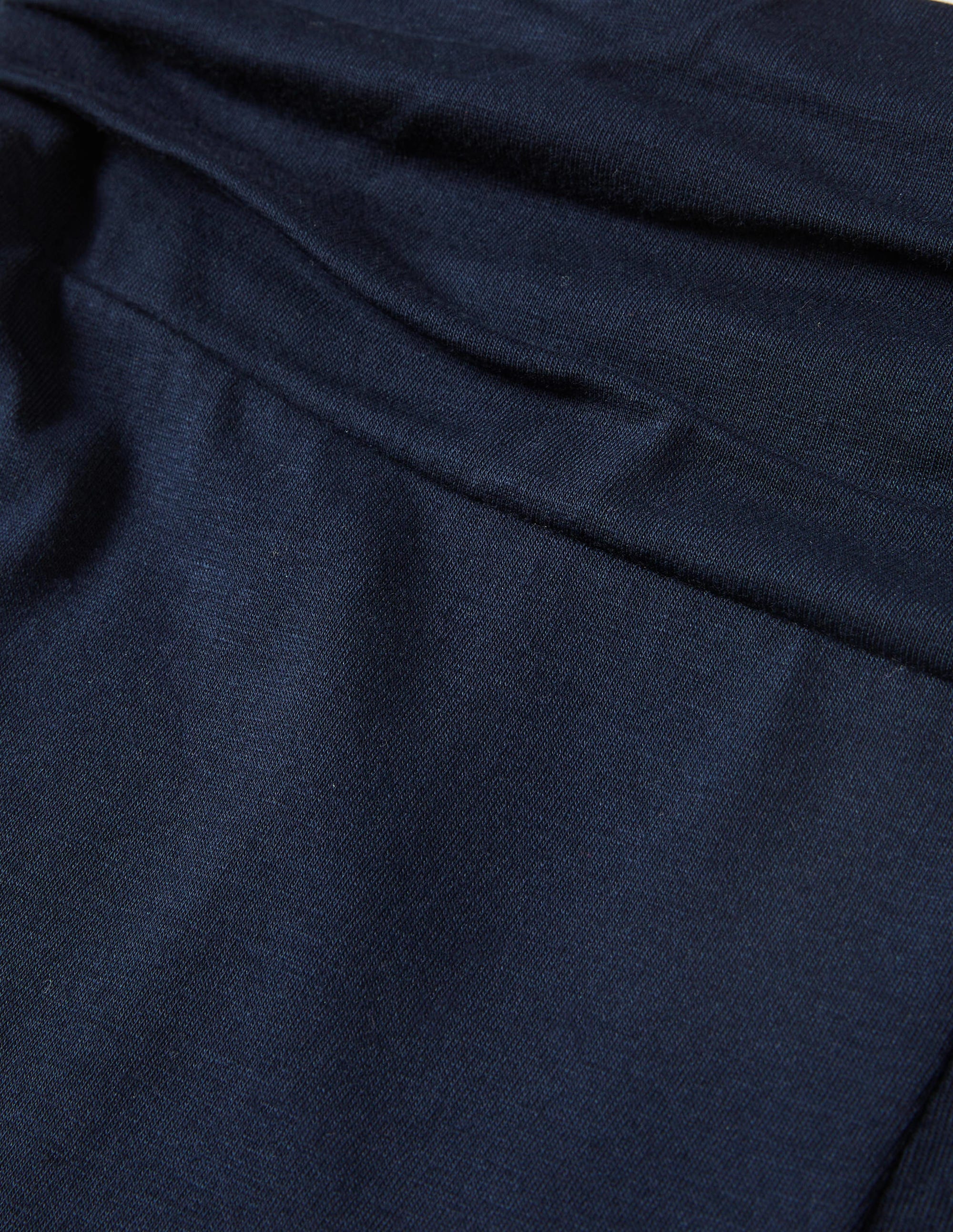Wide Leg Jersey Pants-Navy - Image 9