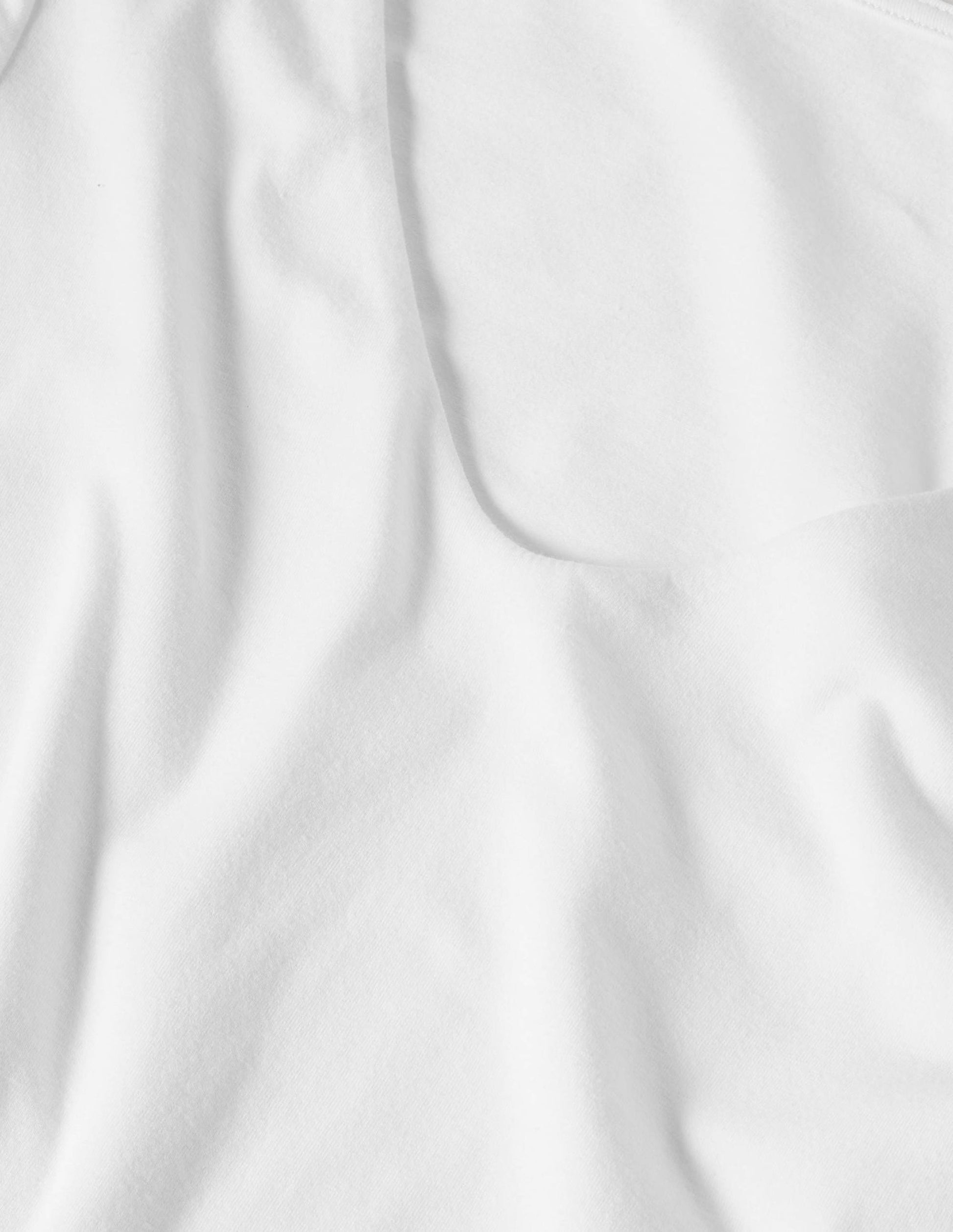 Double Layer V-neck Top-White-6