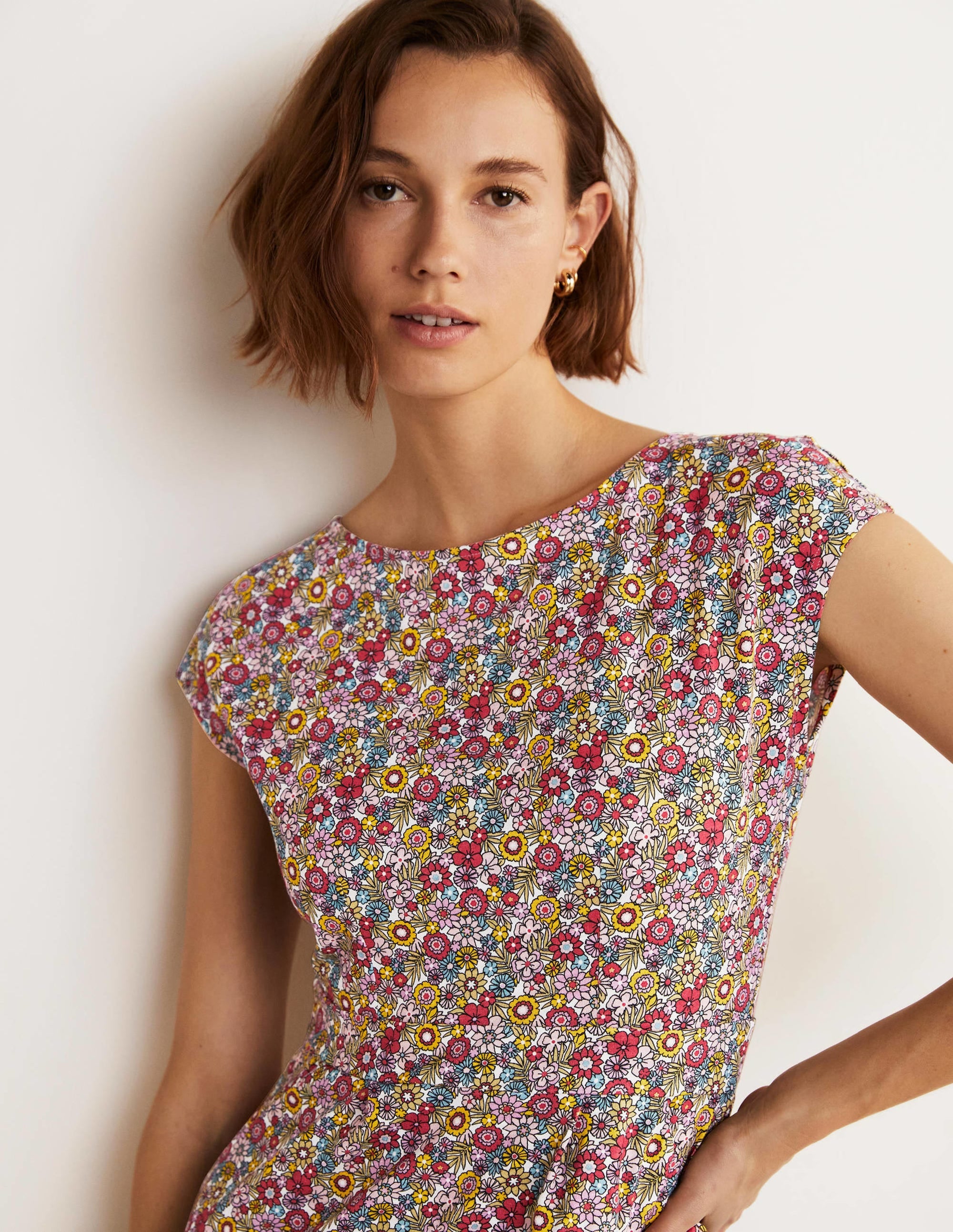 Florrie Jersey Dress-Multi, Bloom Garden - Image 8