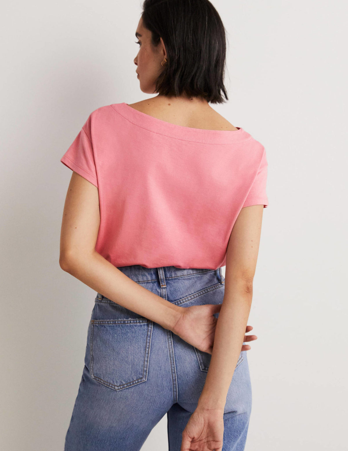 Supersoft Boat Neck T-Shirt-Wild Rose - Image 3