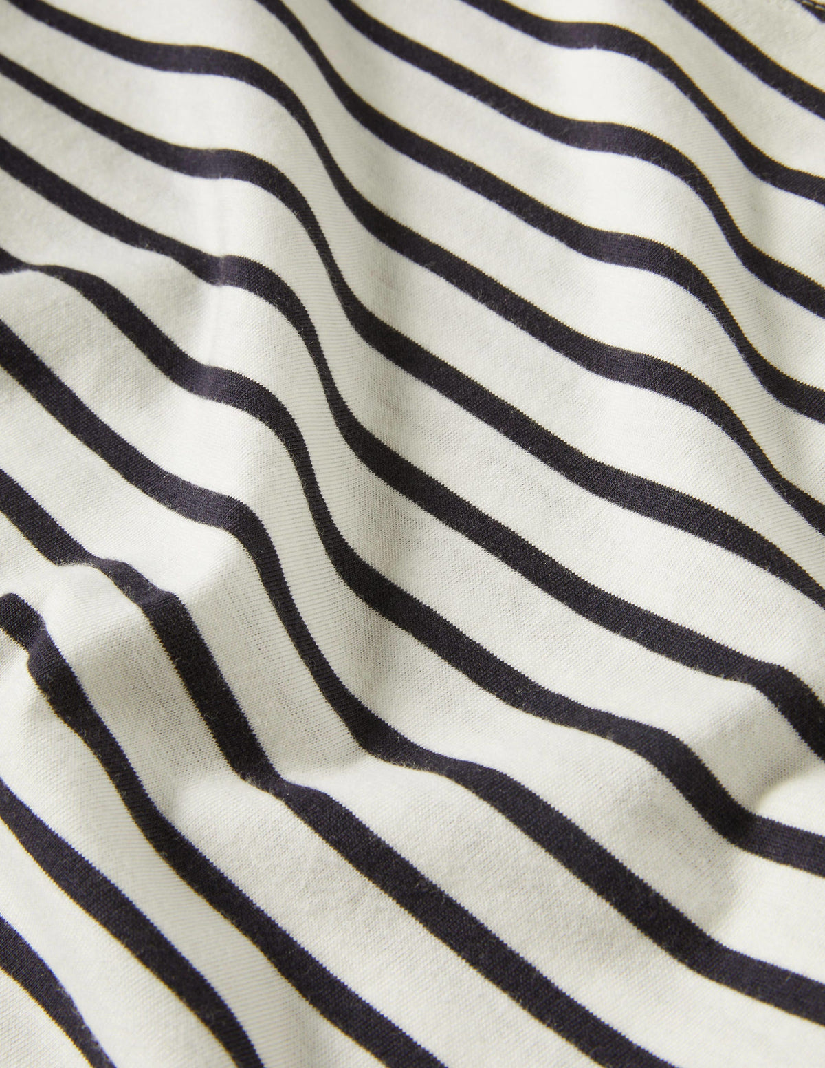Supersoft Vest-Ivory / Navy Stripe - Image 10