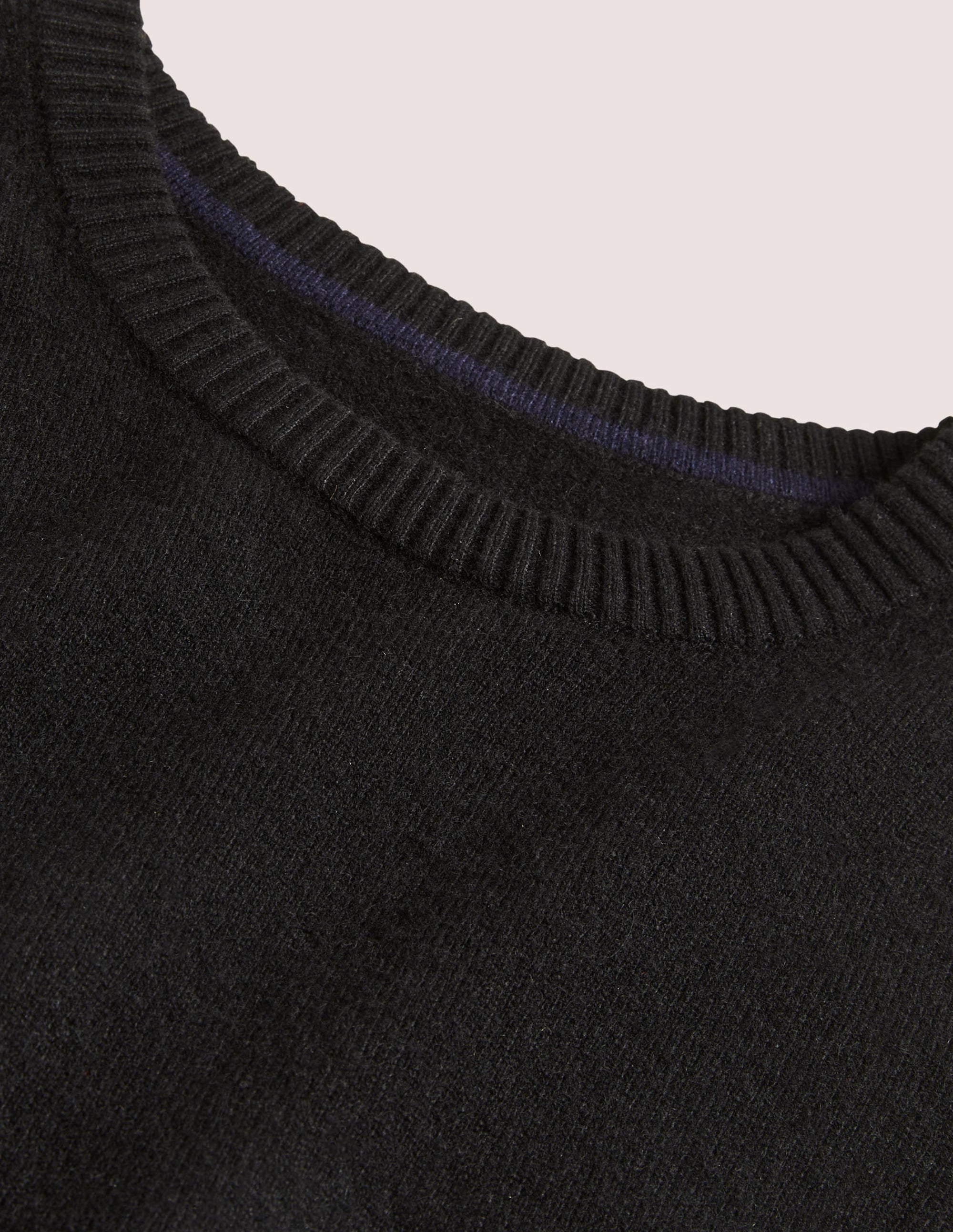Cashmere Knitted Sweater Vest-Black - Image 5