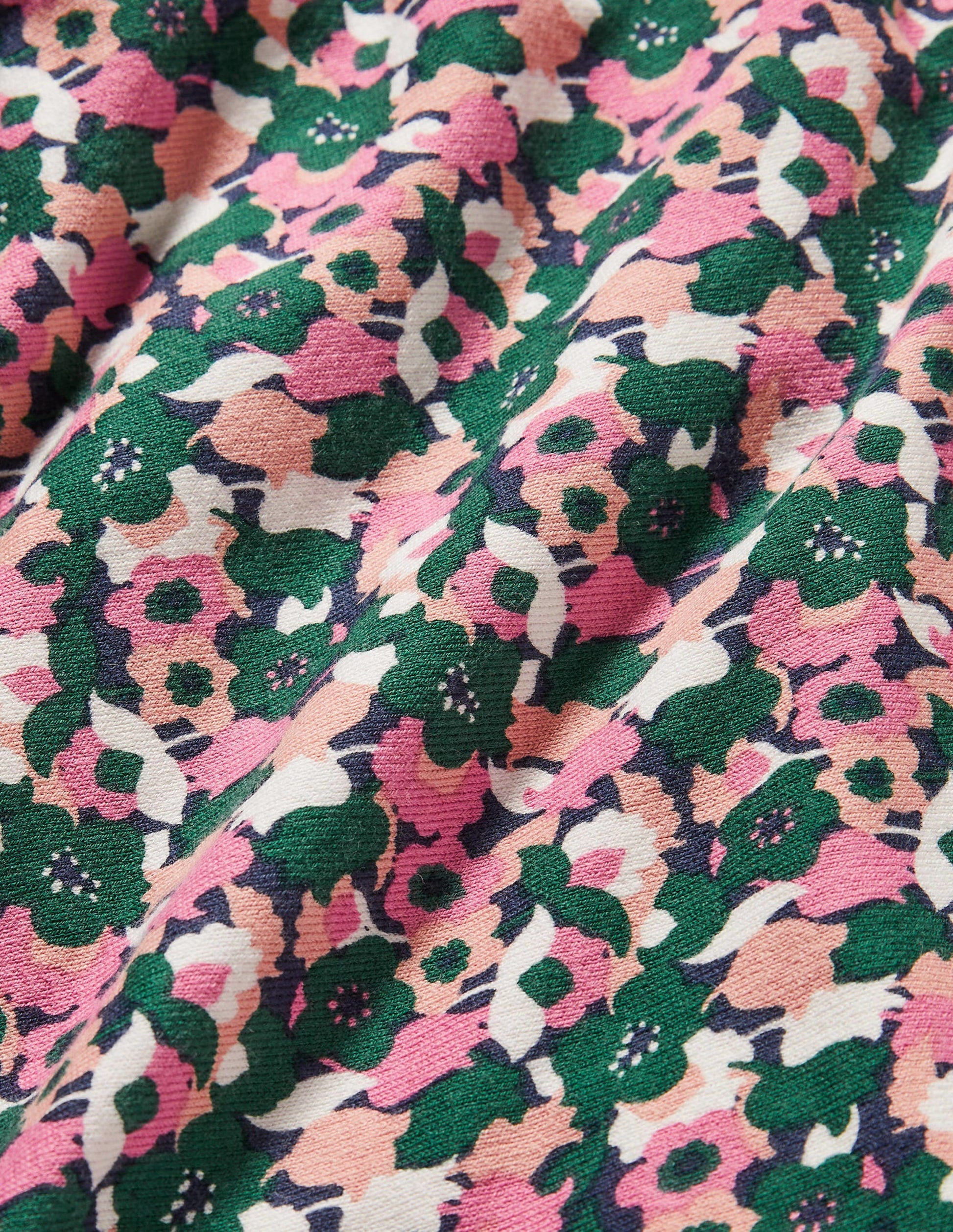 Cotton Crew Neck Sweater-Wild Rose, Tulip Cluster-6