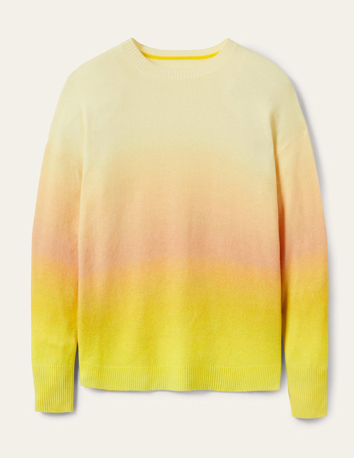 Margot Cashmere Sweater-Pink/Yellow Ombre-13
