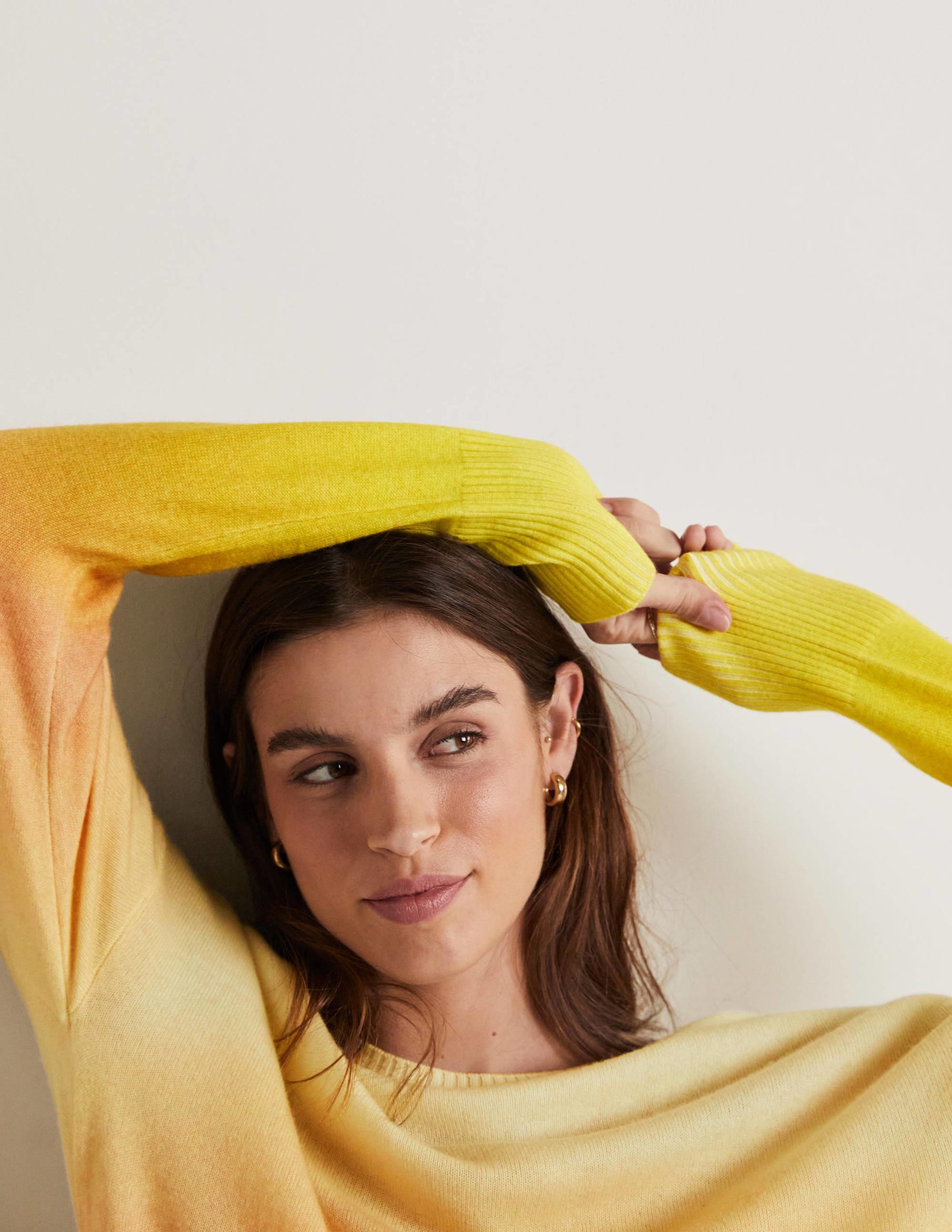 Margot Cashmere Sweater-Pink/Yellow Ombre - Image 6