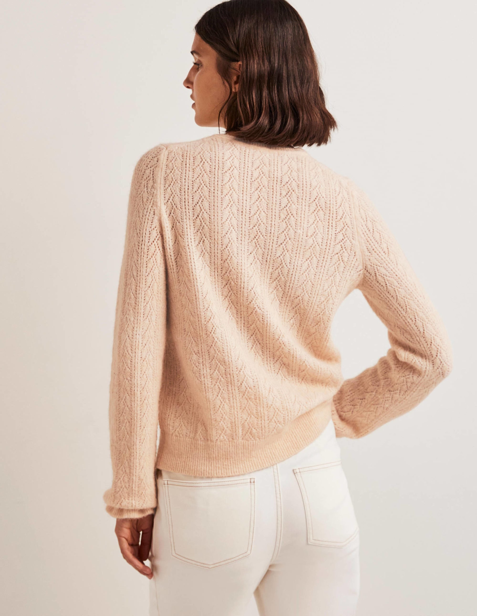 Fluffy Pointelle Sweater-Rope - Image 3