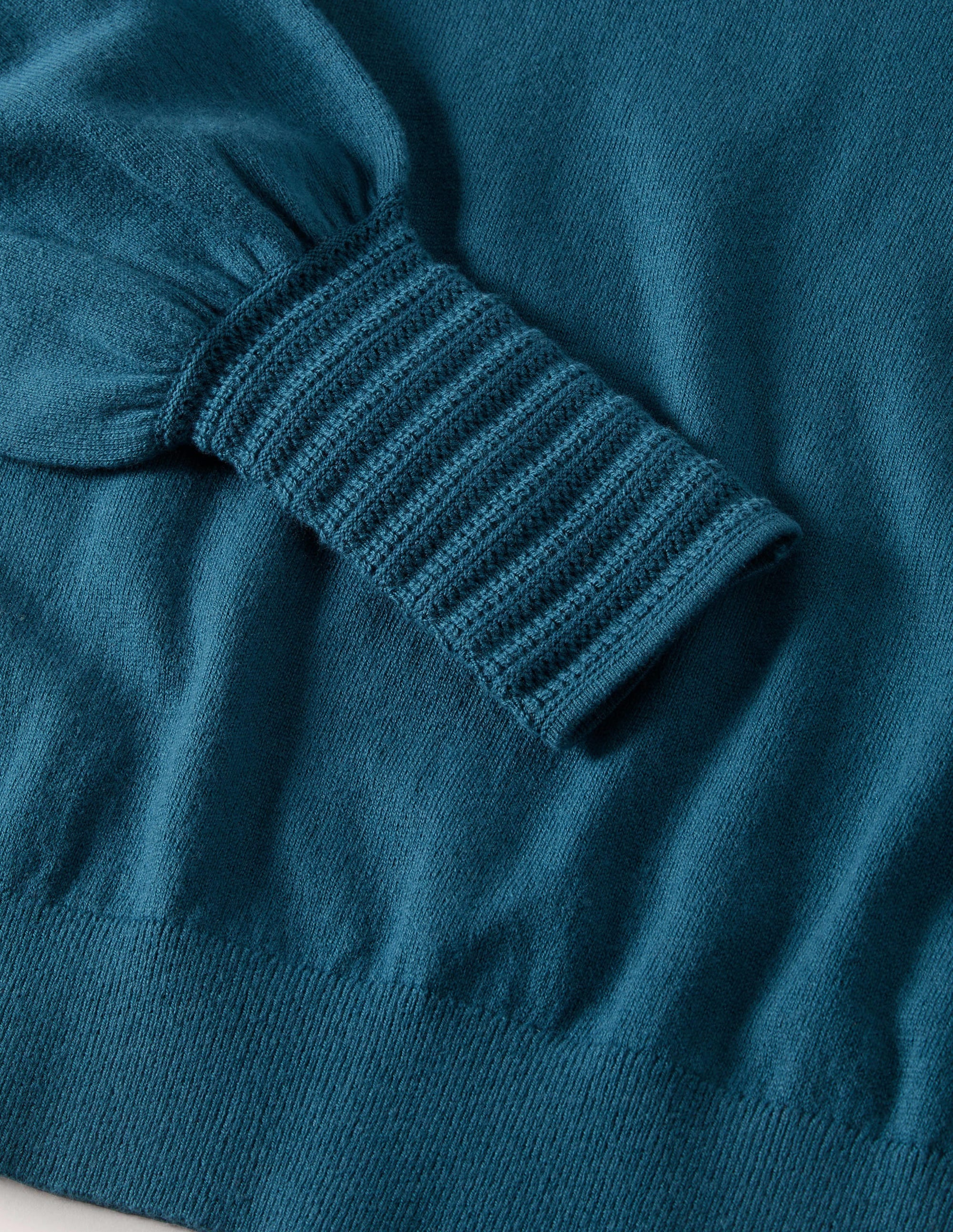 Pointelle Detail Sweater-Baltic Blue - Image 6