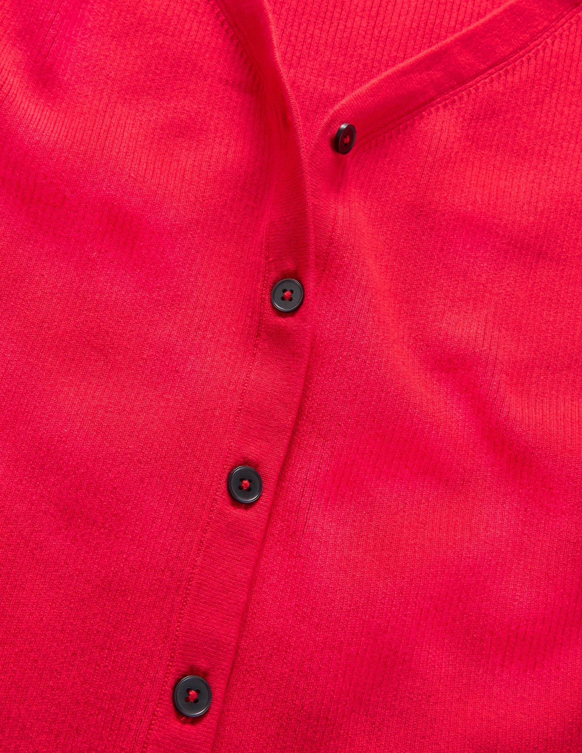 Ribbed Sweetheart Cardigan-Strawberry Tart Red - Image 6