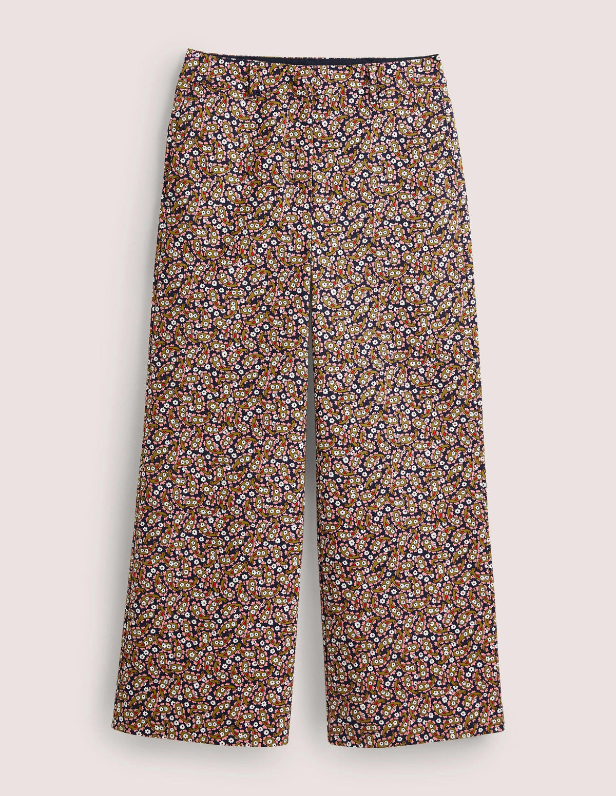 High Waisted Richmond Pants-Citronelle, Petal Paisley - Image 5