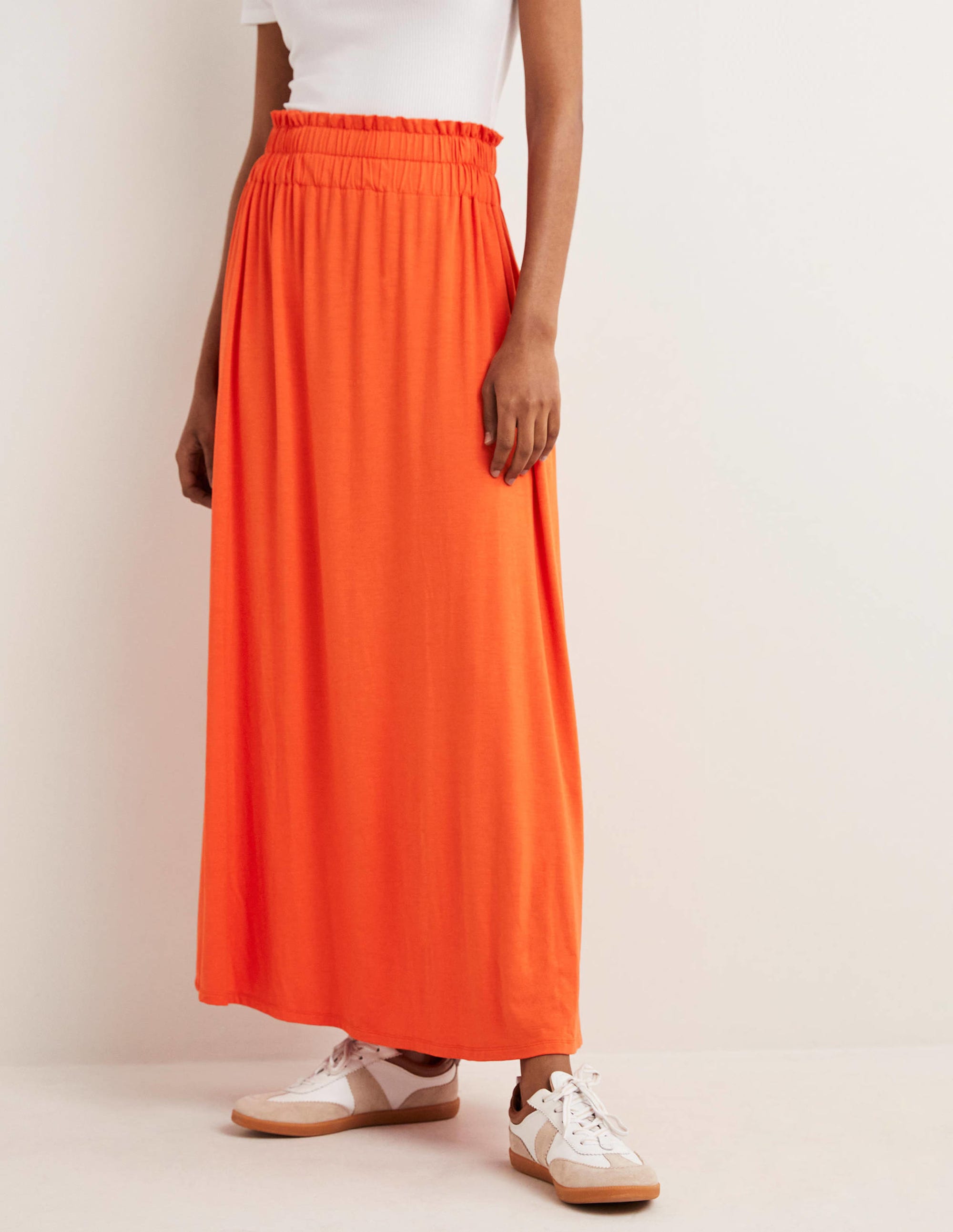 Pull On Jersey Maxi-Bright Papaya - Image 4