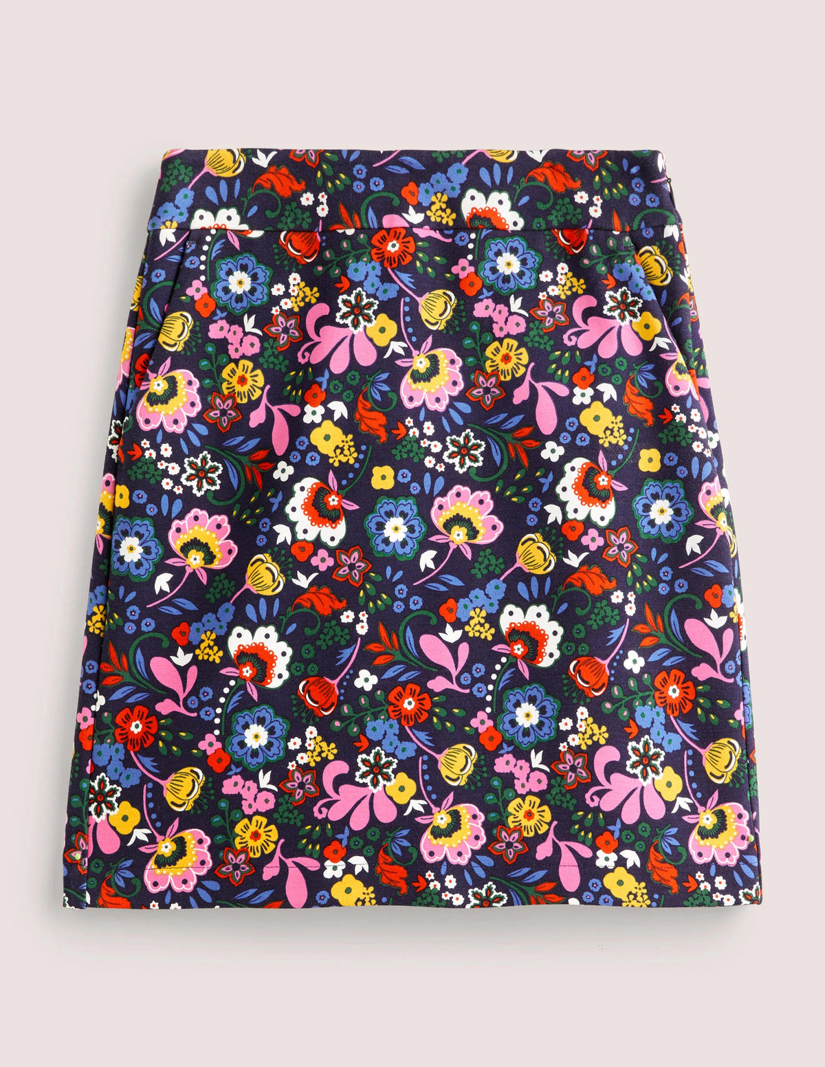 Ponte A-line Mini Skirt-Navy, Pretty Paradise - Image 5