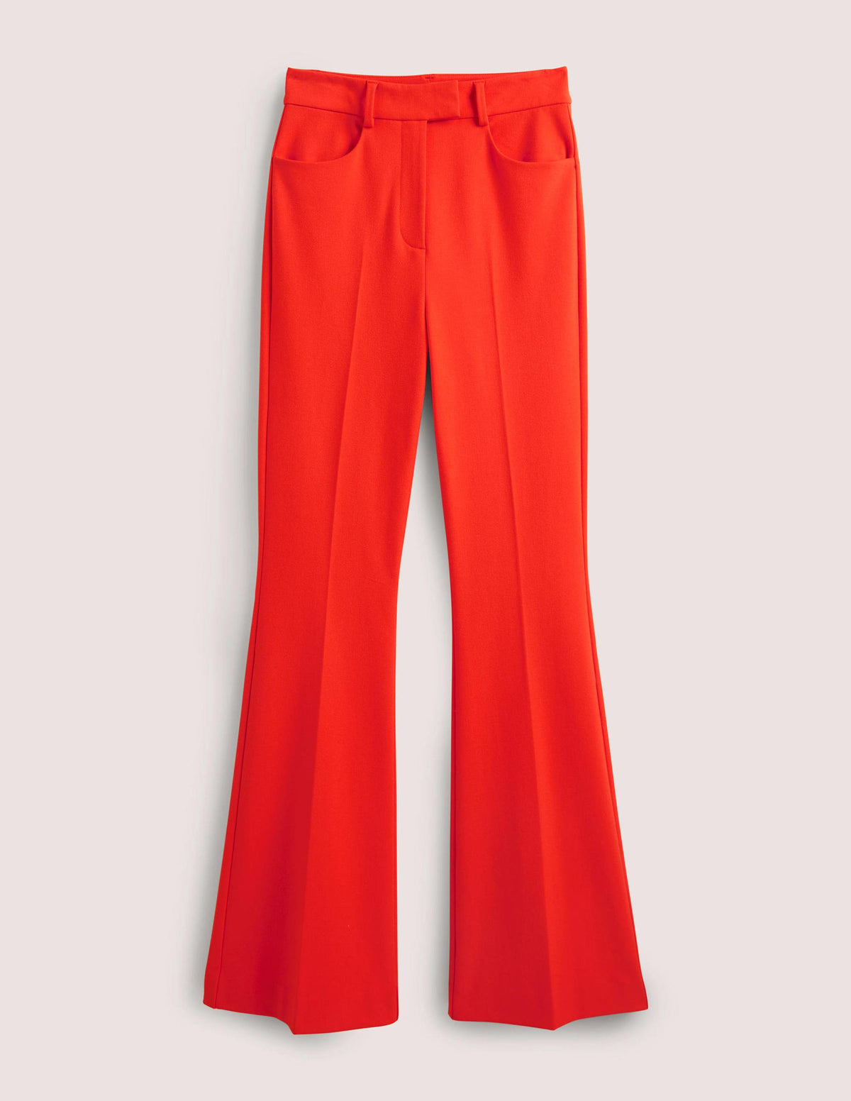 High Waisted Flared Pants-Rocket Red - Image 6