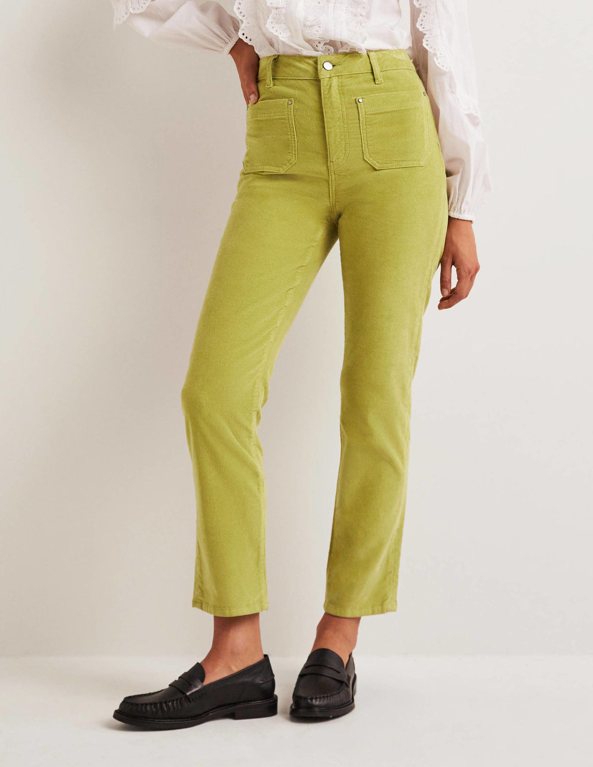 Straight Leg Corduroy Jeans-Cedar - Image 4