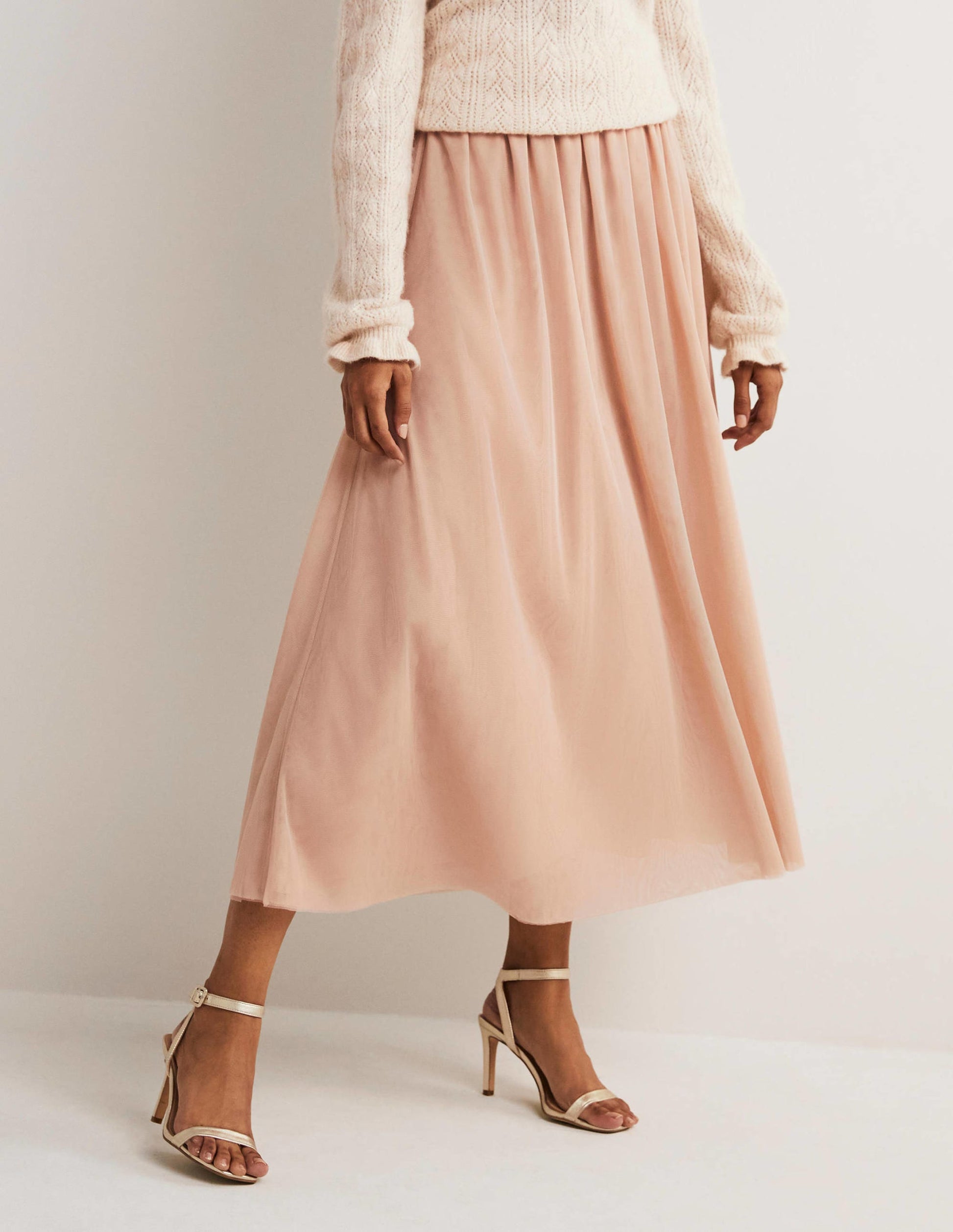 Tulle Full Midi Skirt-Popcorn-4
