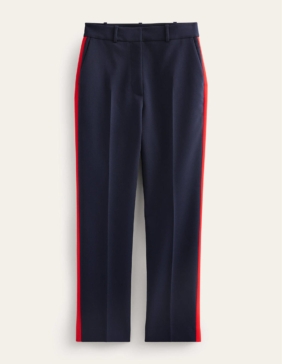 Kew Side Stripe Pants-Navy, Red Stripe - Image 10