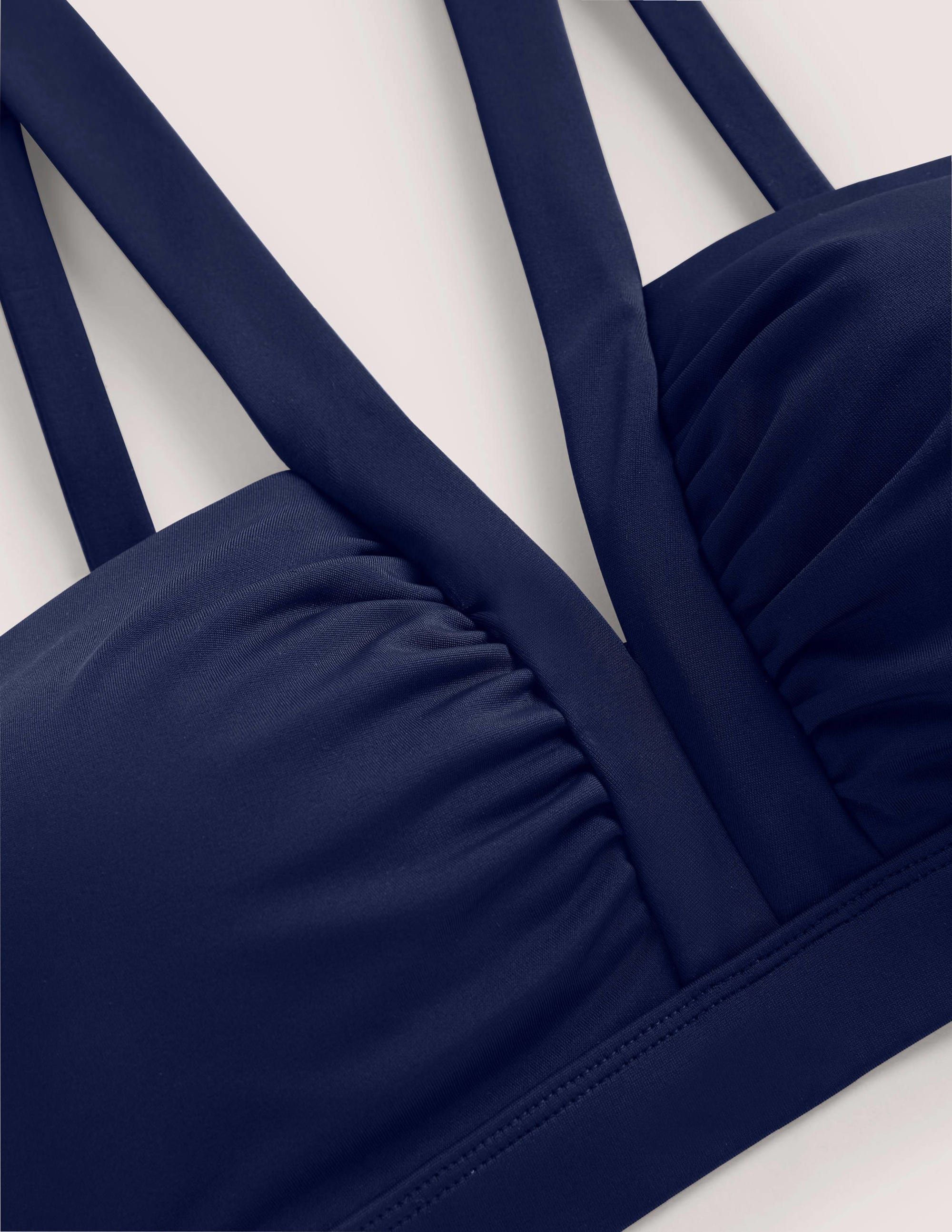Corsica V-neck Bikini Top-French Navy - Image 5