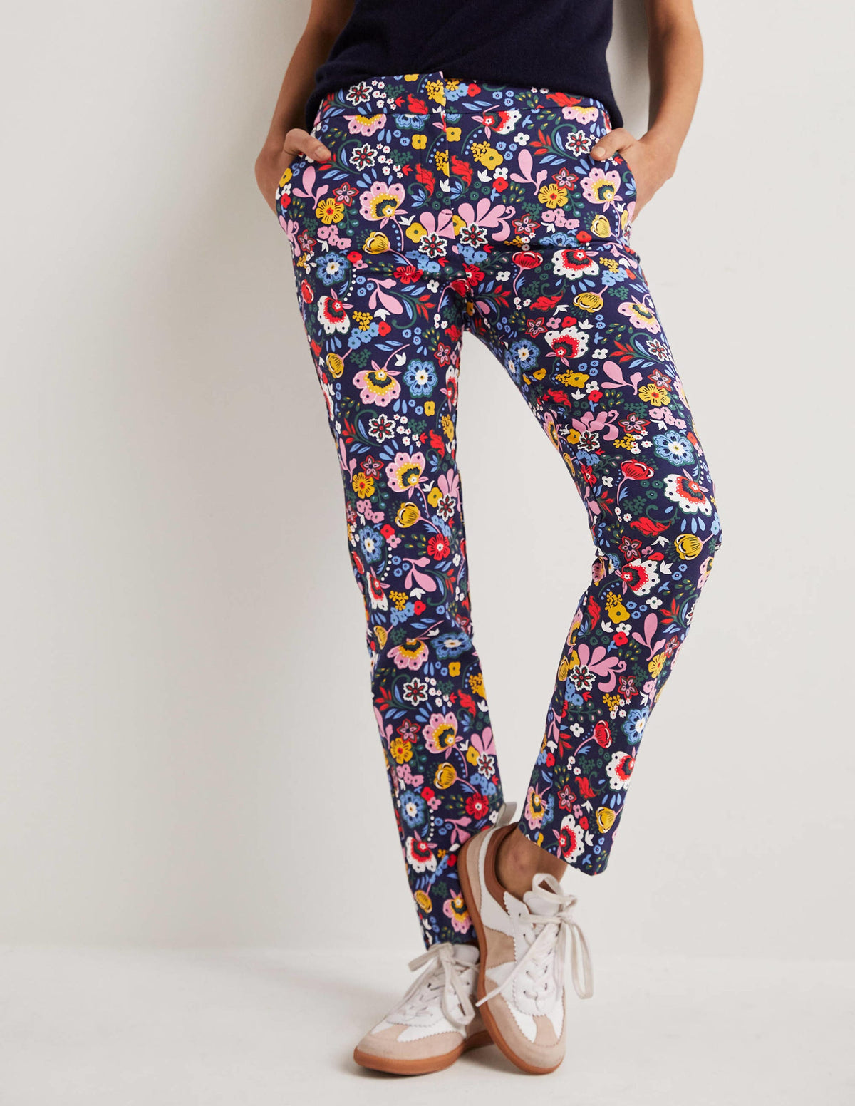 Richmond 7/8 Pants-Navy, Pretty Paradise - Image 5