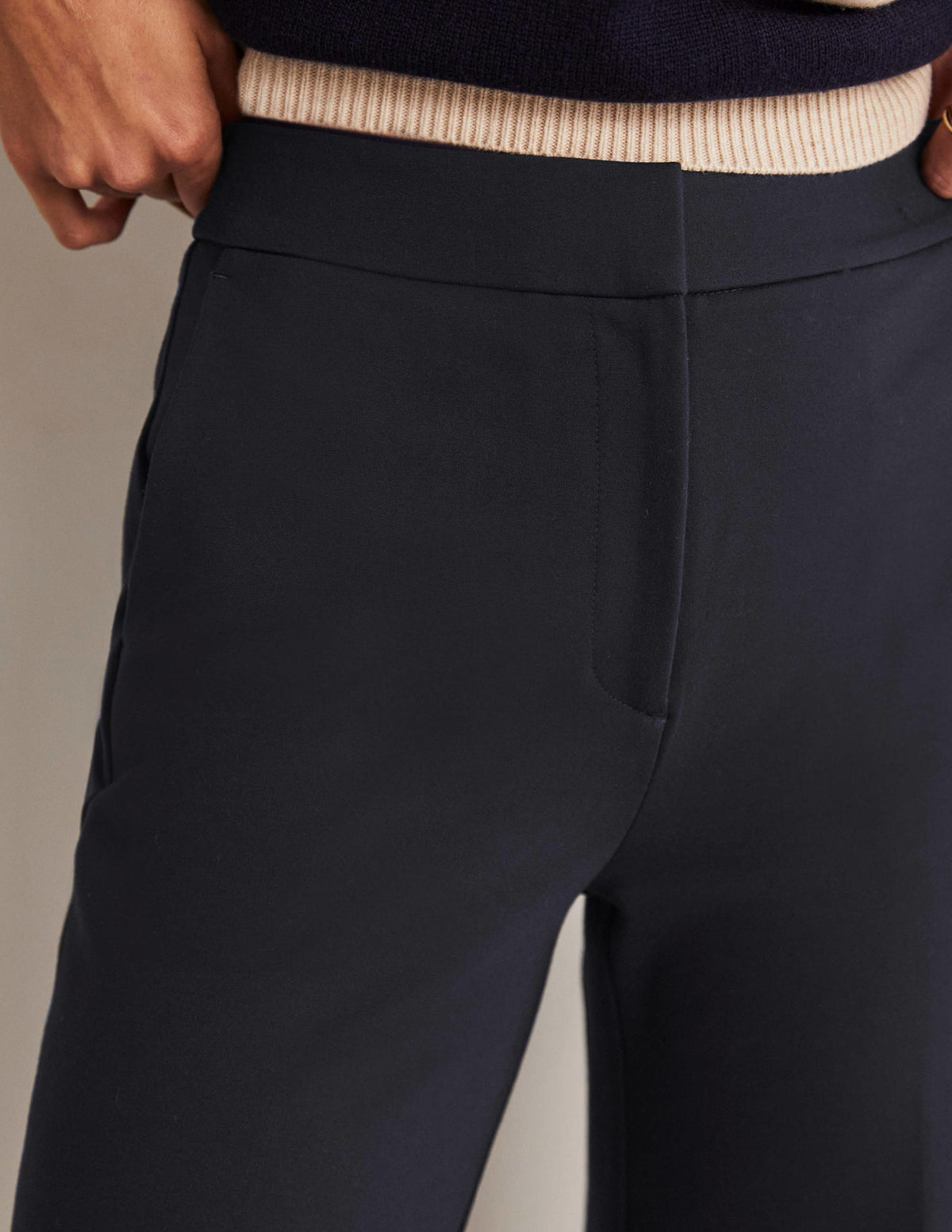 Westbourne Ponte Pants-Navy - Image 8