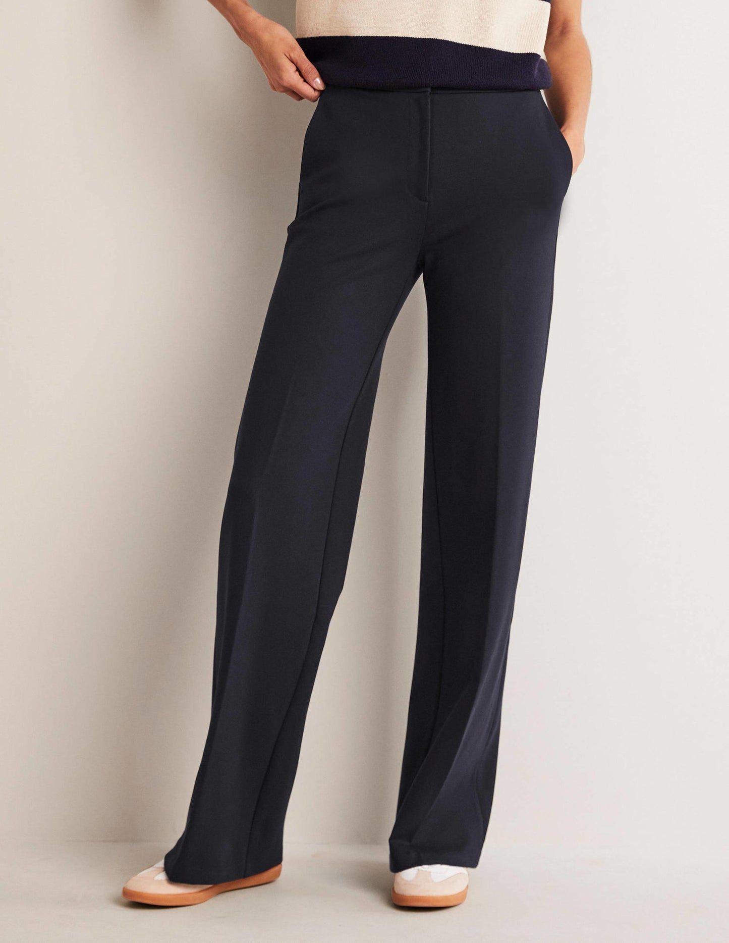 Westbourne Ponte Pants-Navy