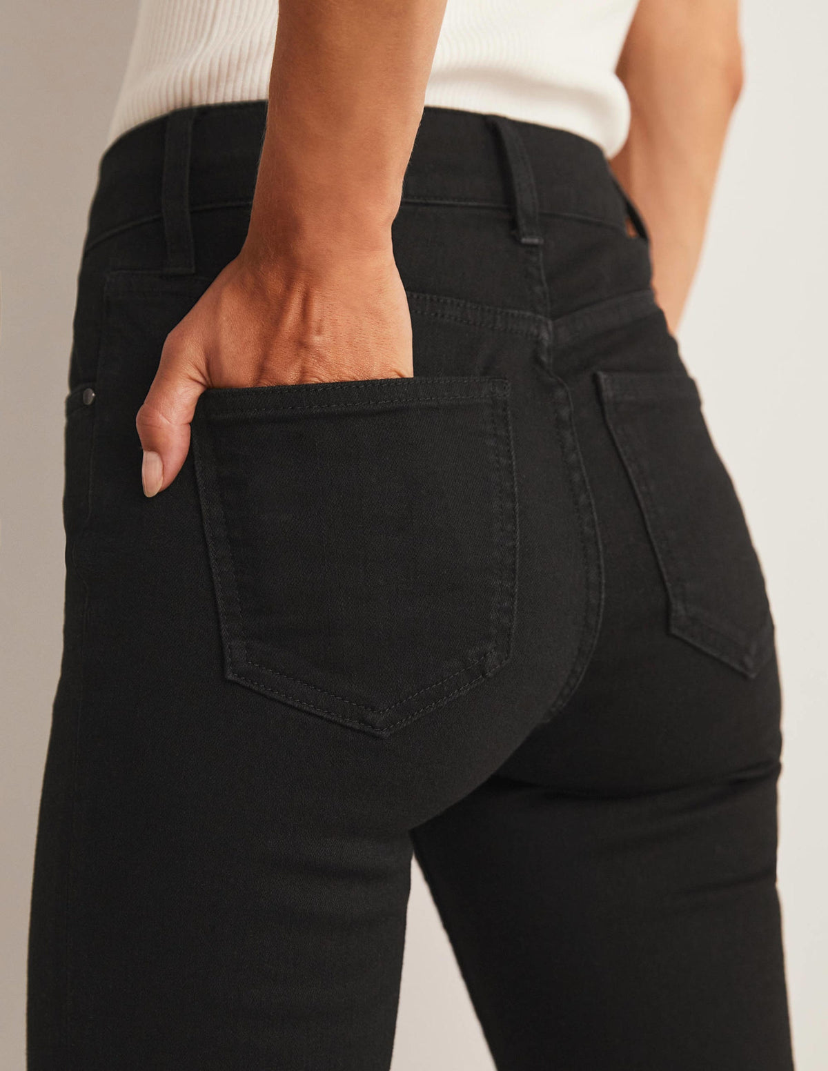 Slim Straight Jeans-Black-2