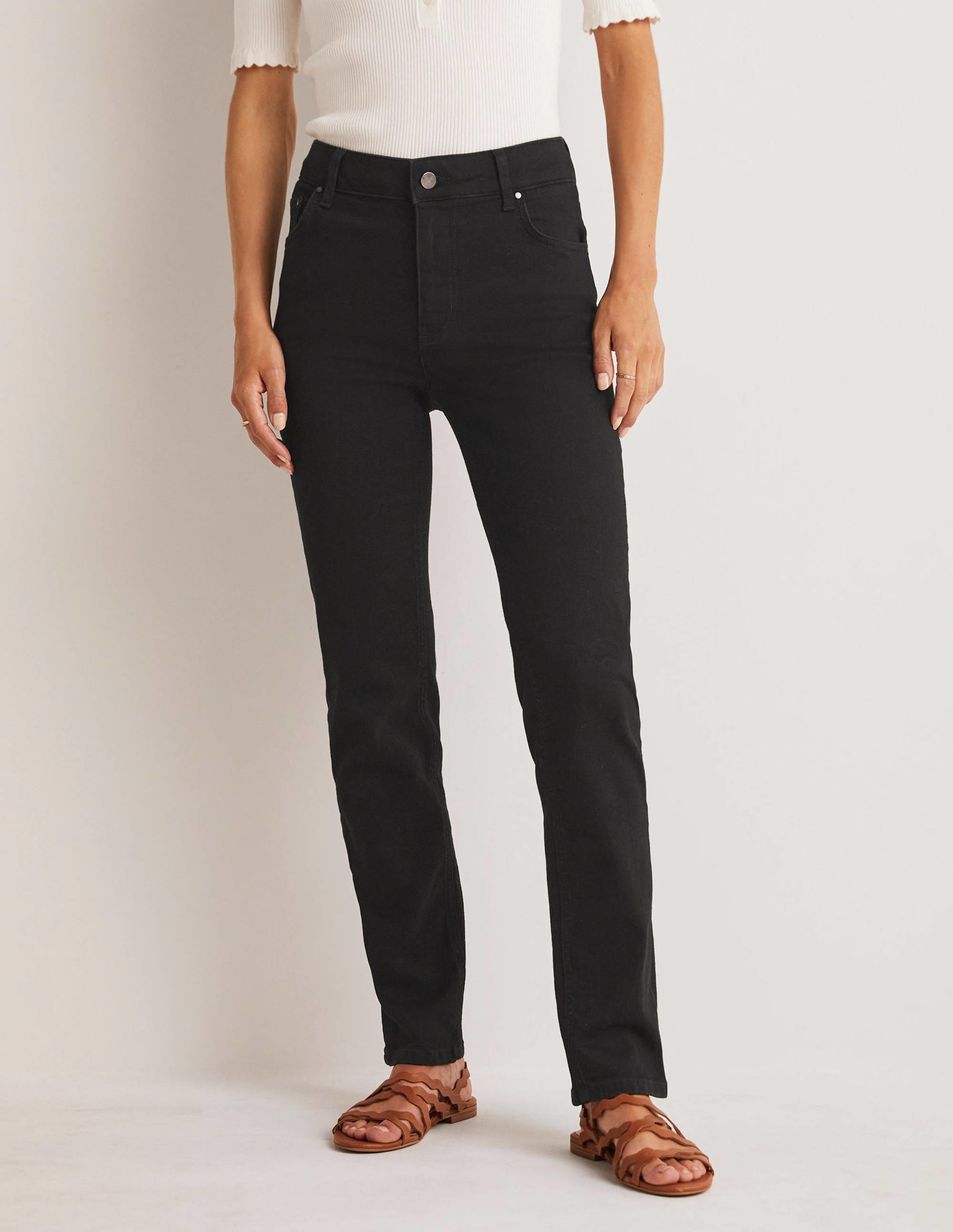 Slim Straight Jeans-Black - Image 4