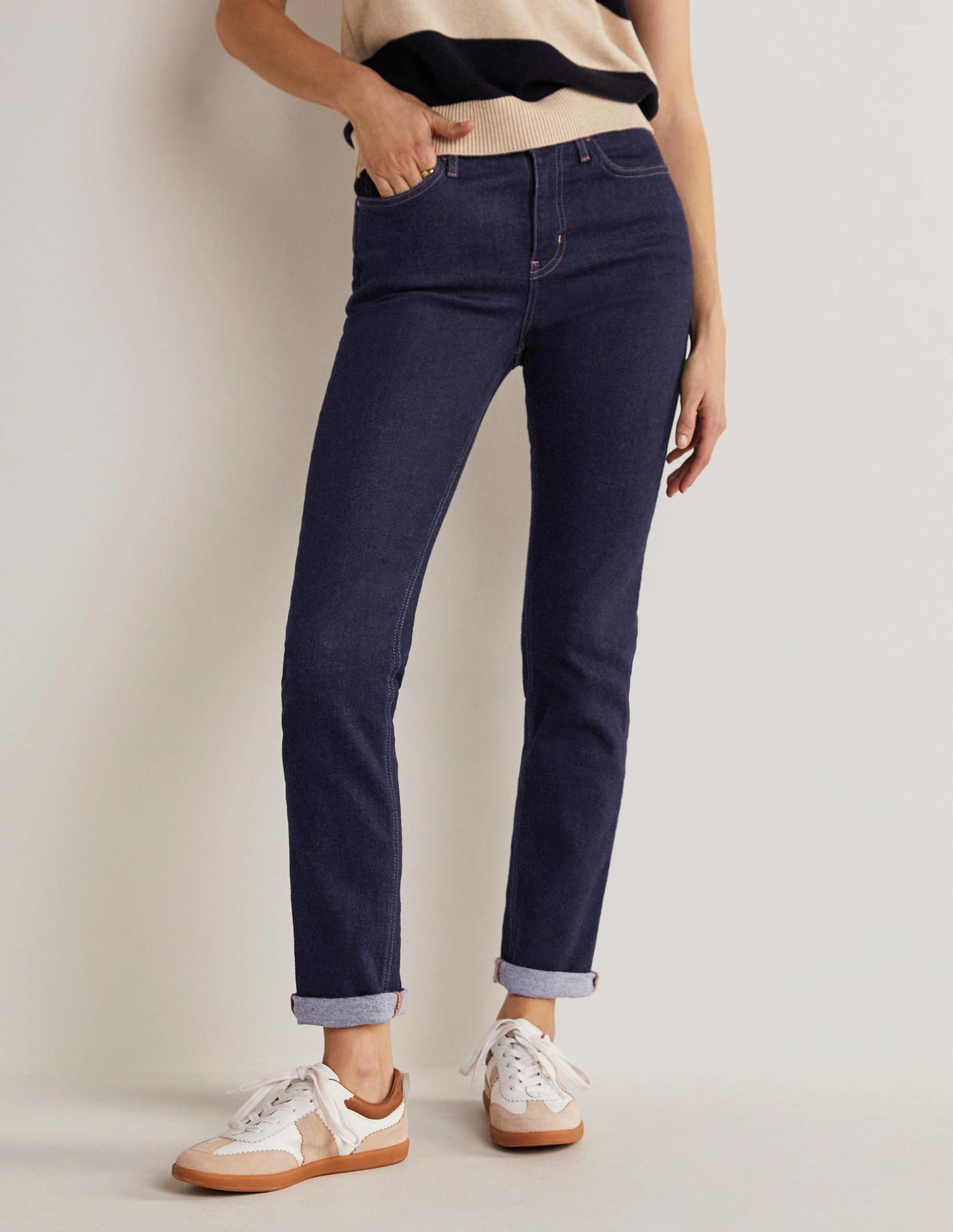 Slim Straight Jeans-Indigo-9