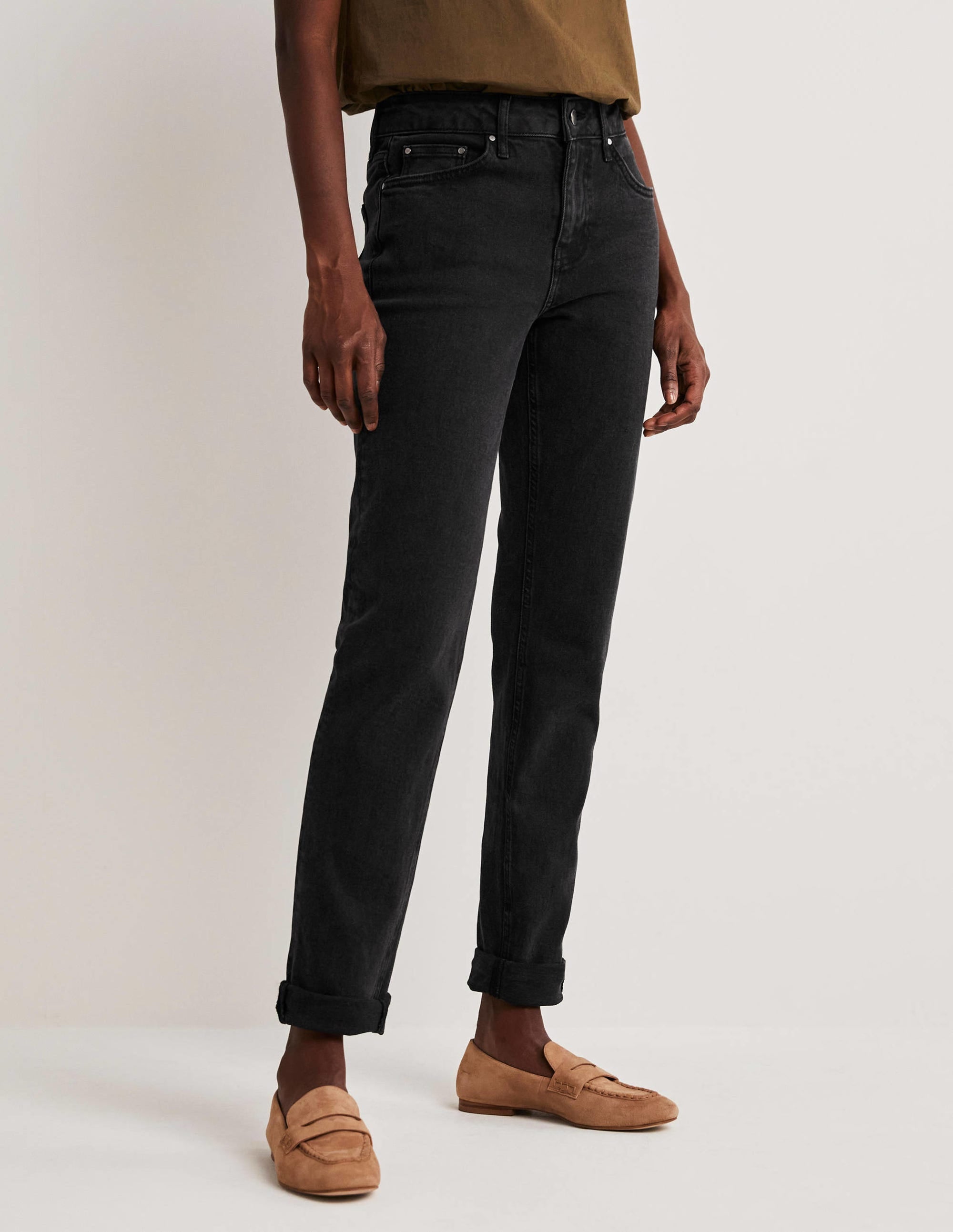 Girlfriend Jeans-Washed Black - Image 4