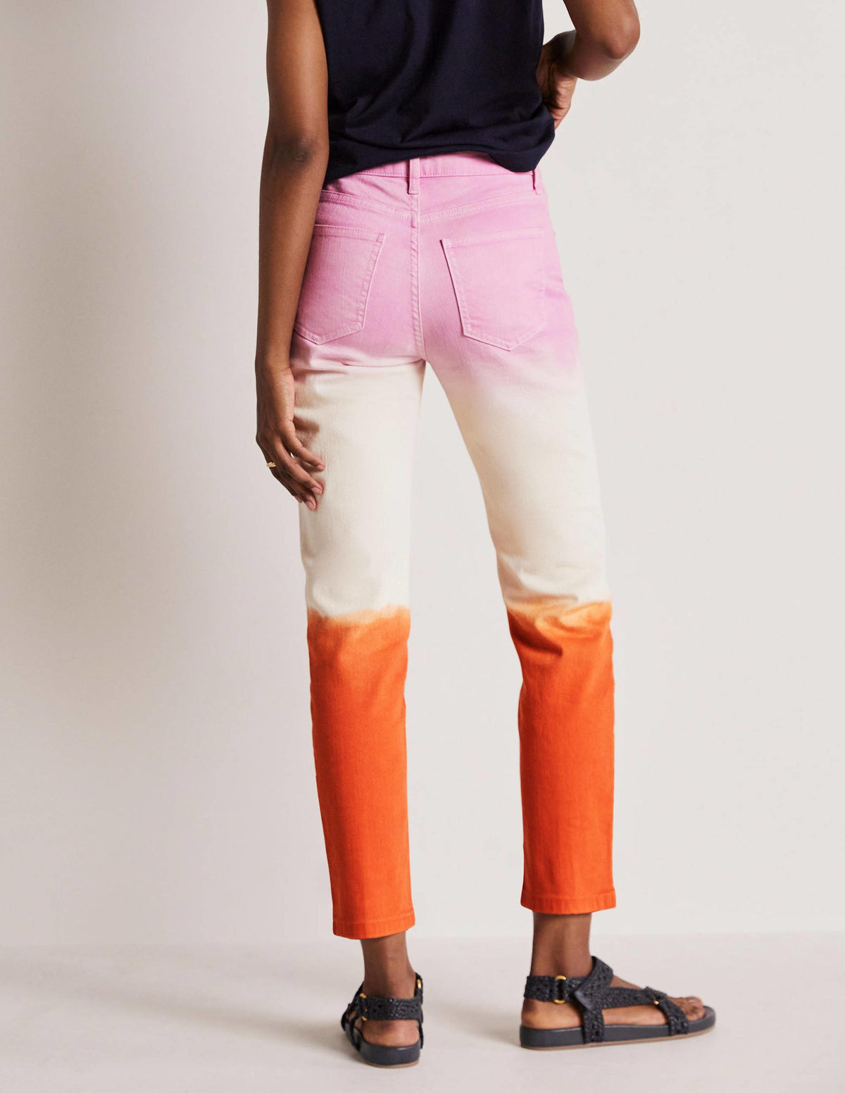 Slim Straight Ankle Skimmers-Bon Bon, Firecracker Ombre - Image 3