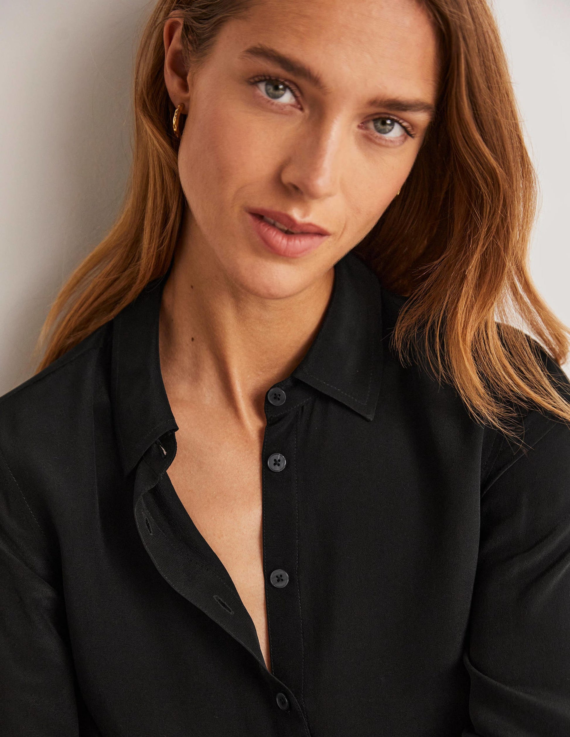 Silk Shirt-Black-6