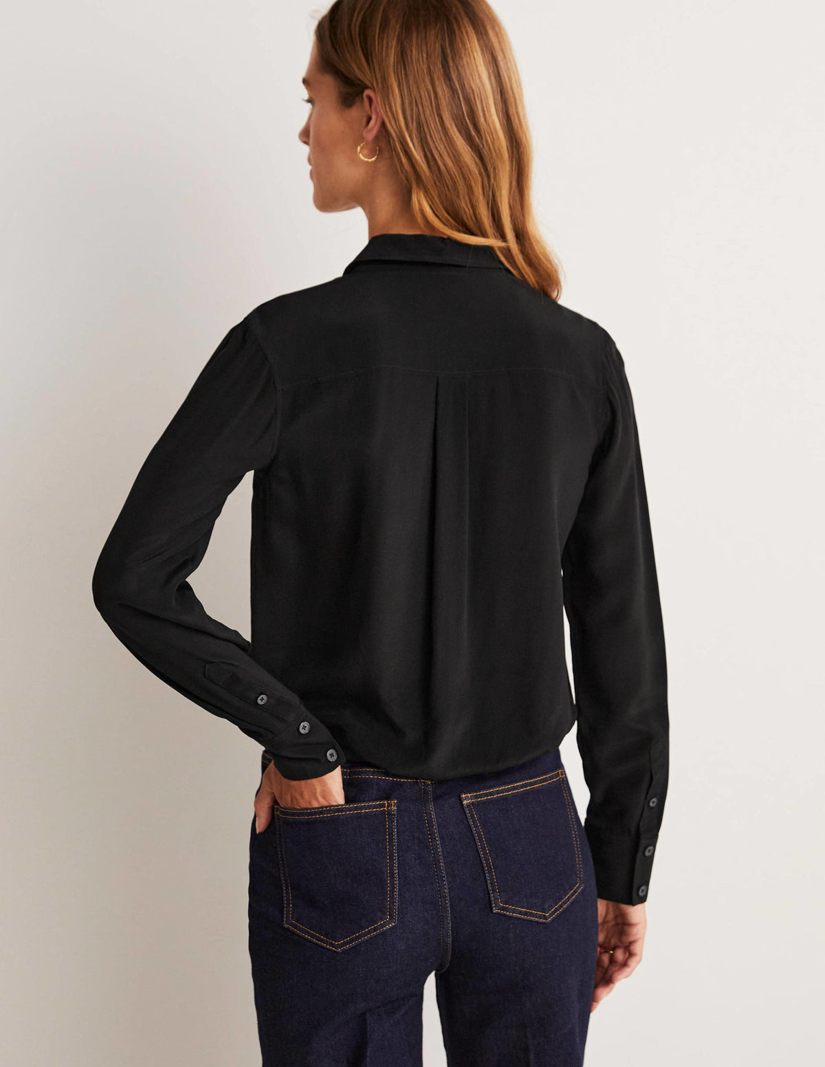 Silk Shirt-Black-3
