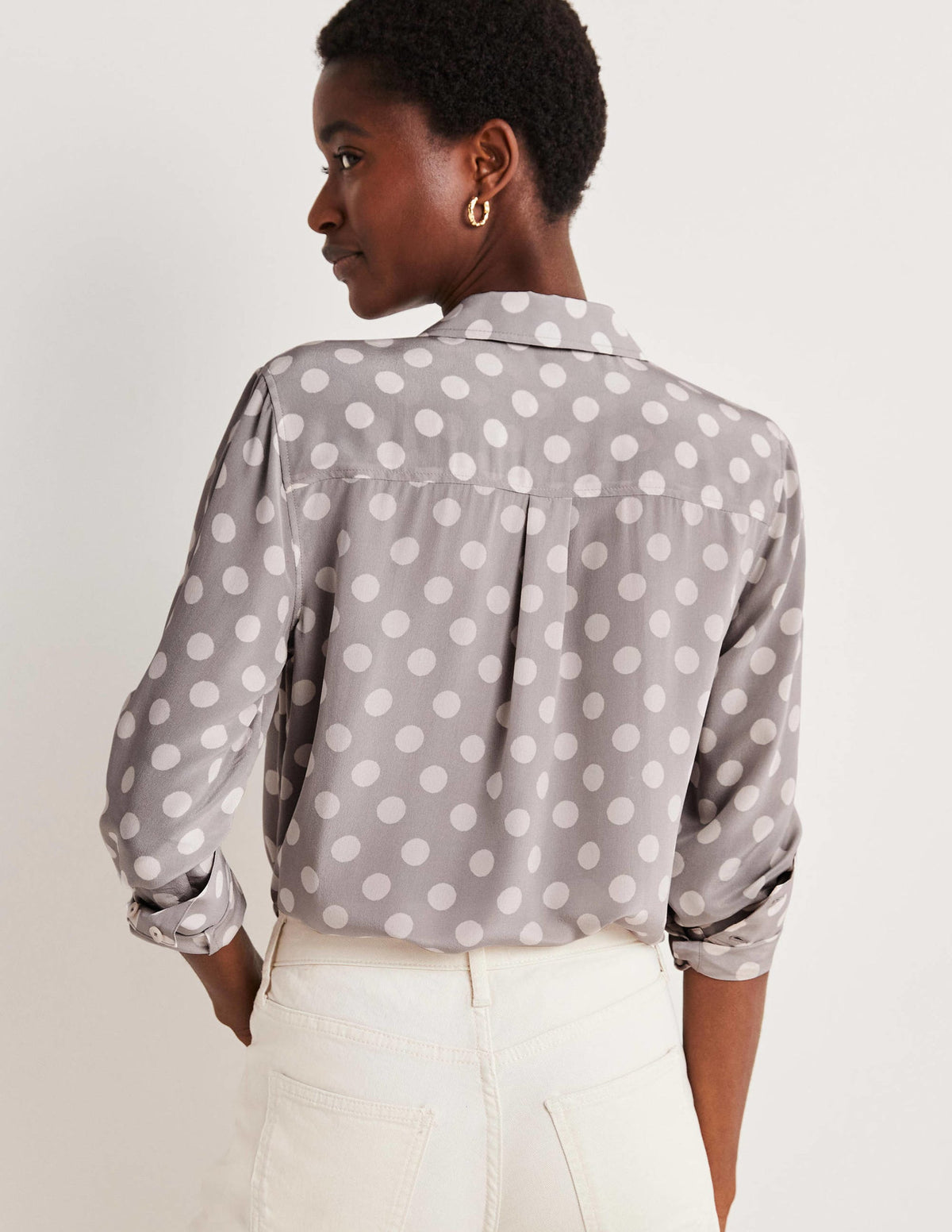 Silk Shirt-Grey Spot-3