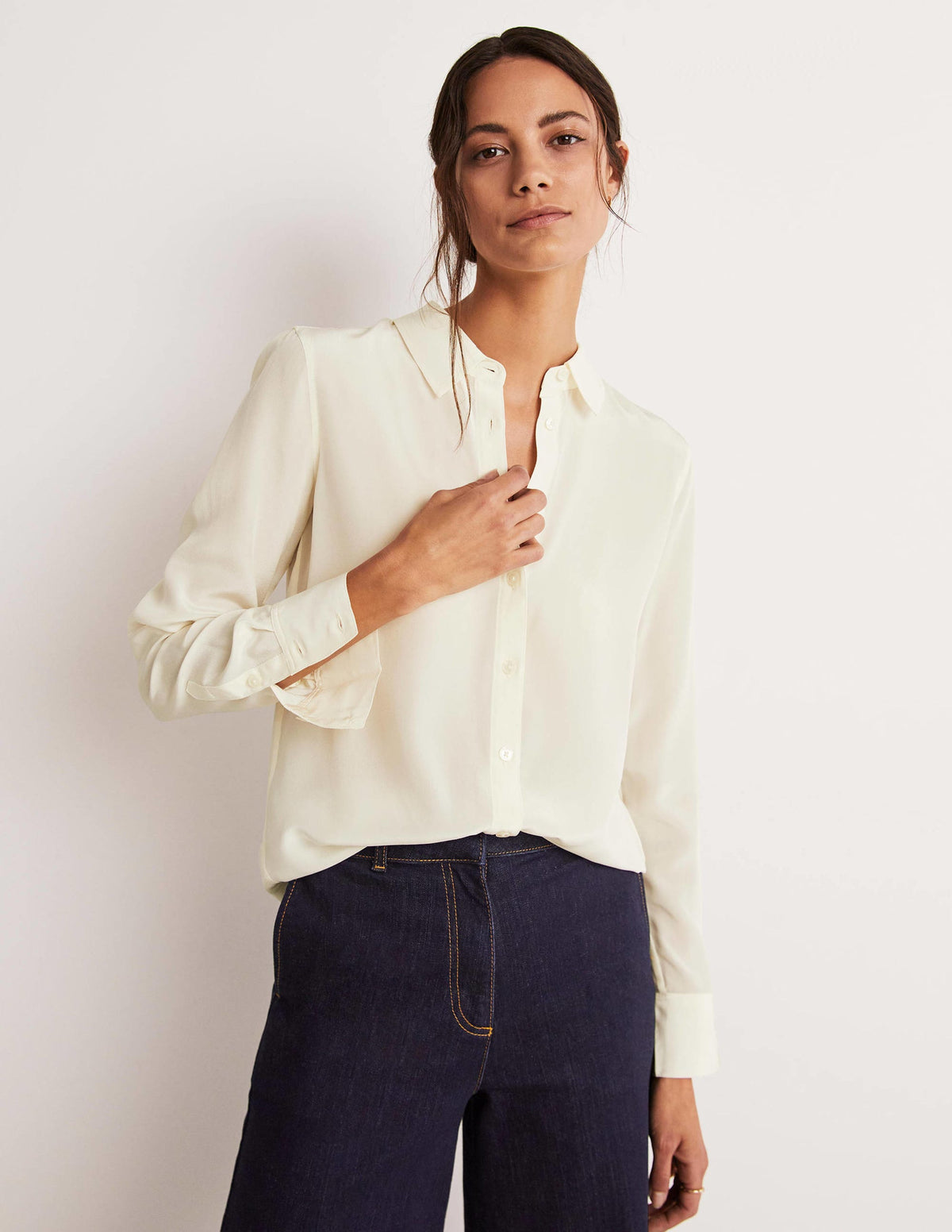 Silk Shirt-Ivory - Image 5