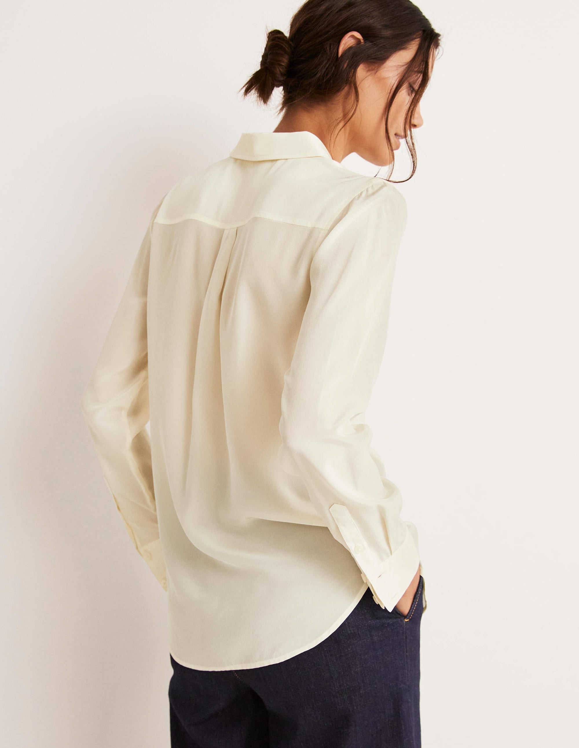 Silk Shirt-Ivory - Image 7