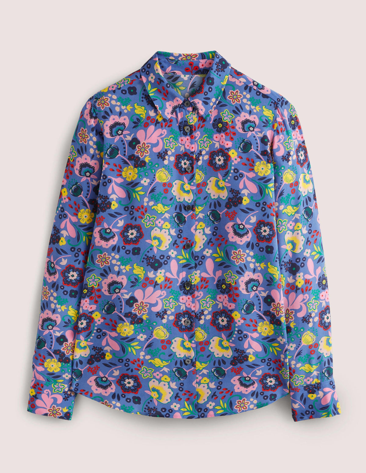 Silk Shirt-Riviera Blue, Pretty Paradise - Image 6