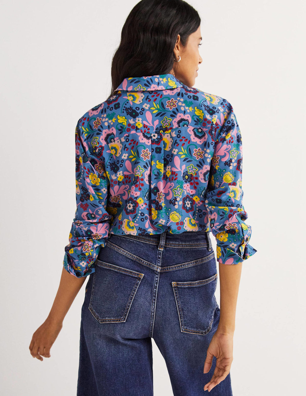Silk Shirt-Riviera Blue, Pretty Paradise - Image 3