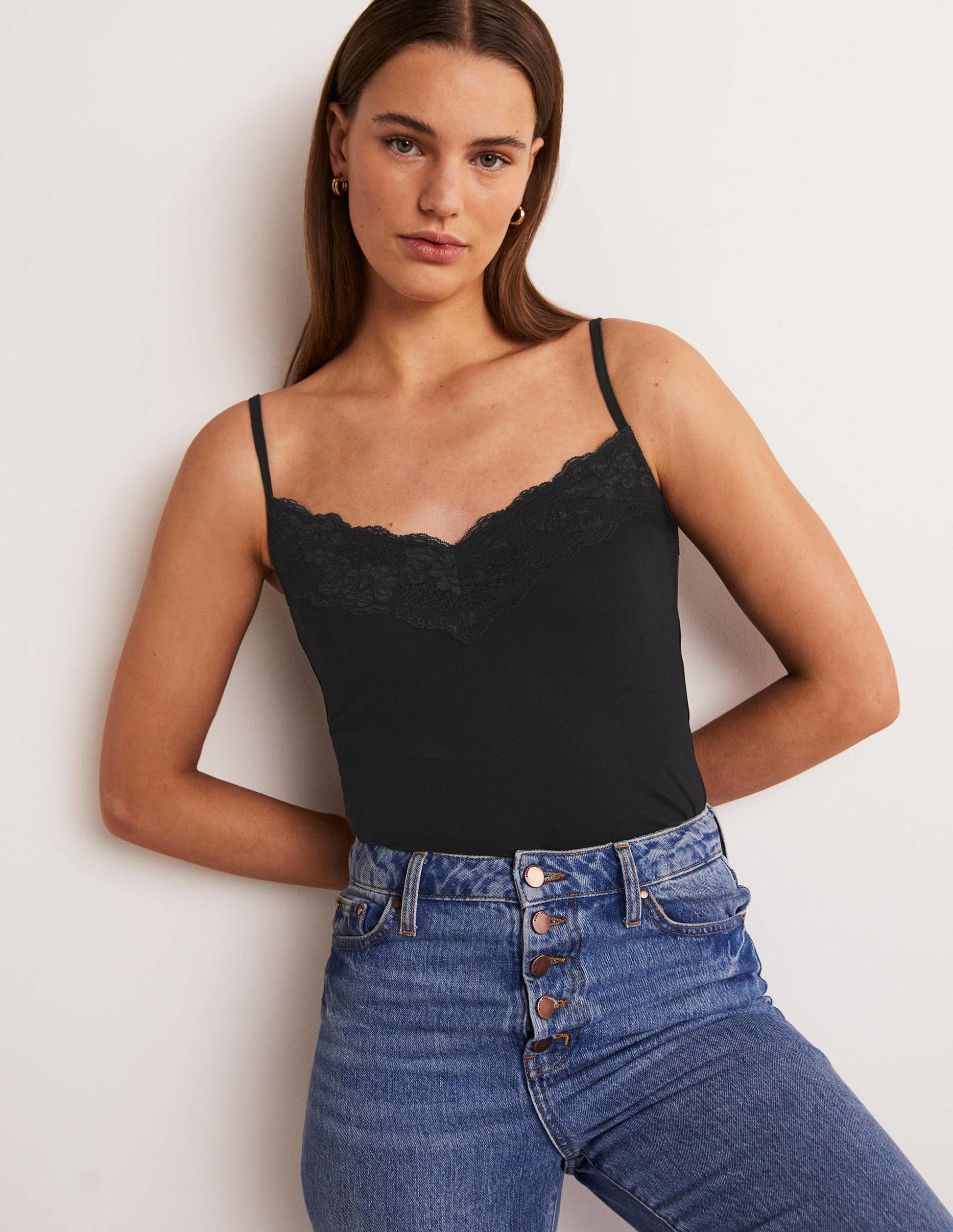 Lace Cami Top-Black-8