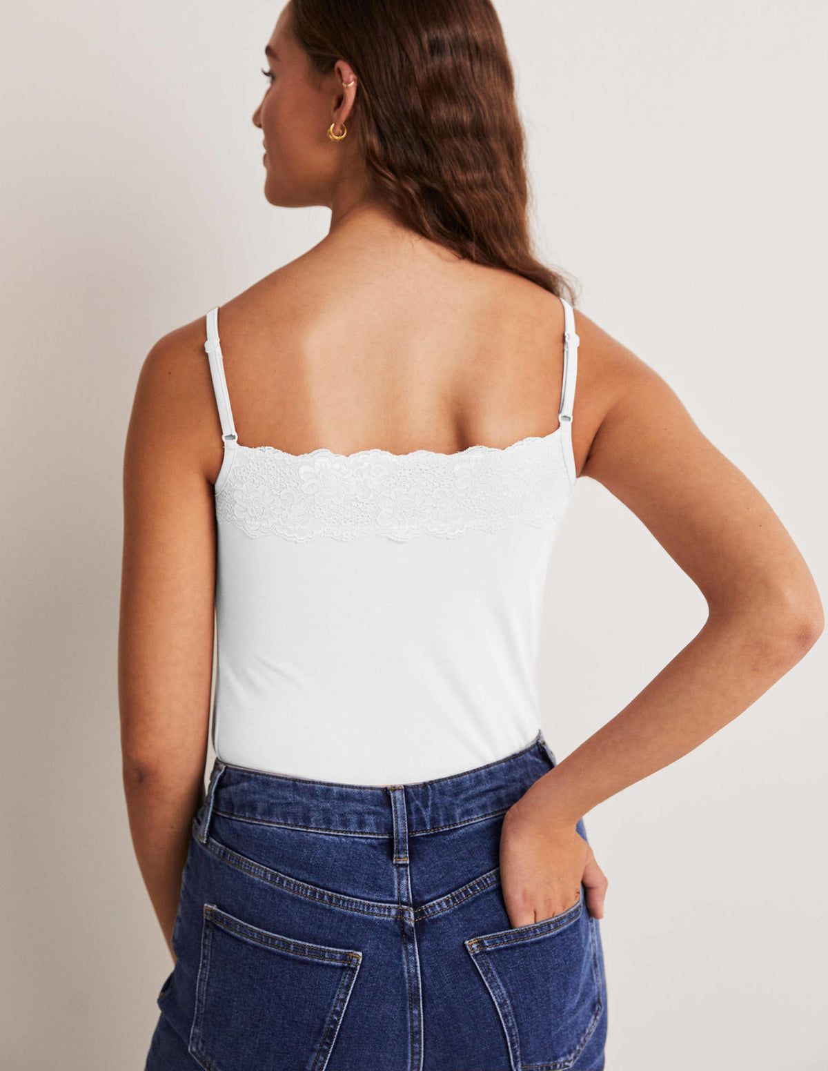 Lace Cami Top-White - Image 6