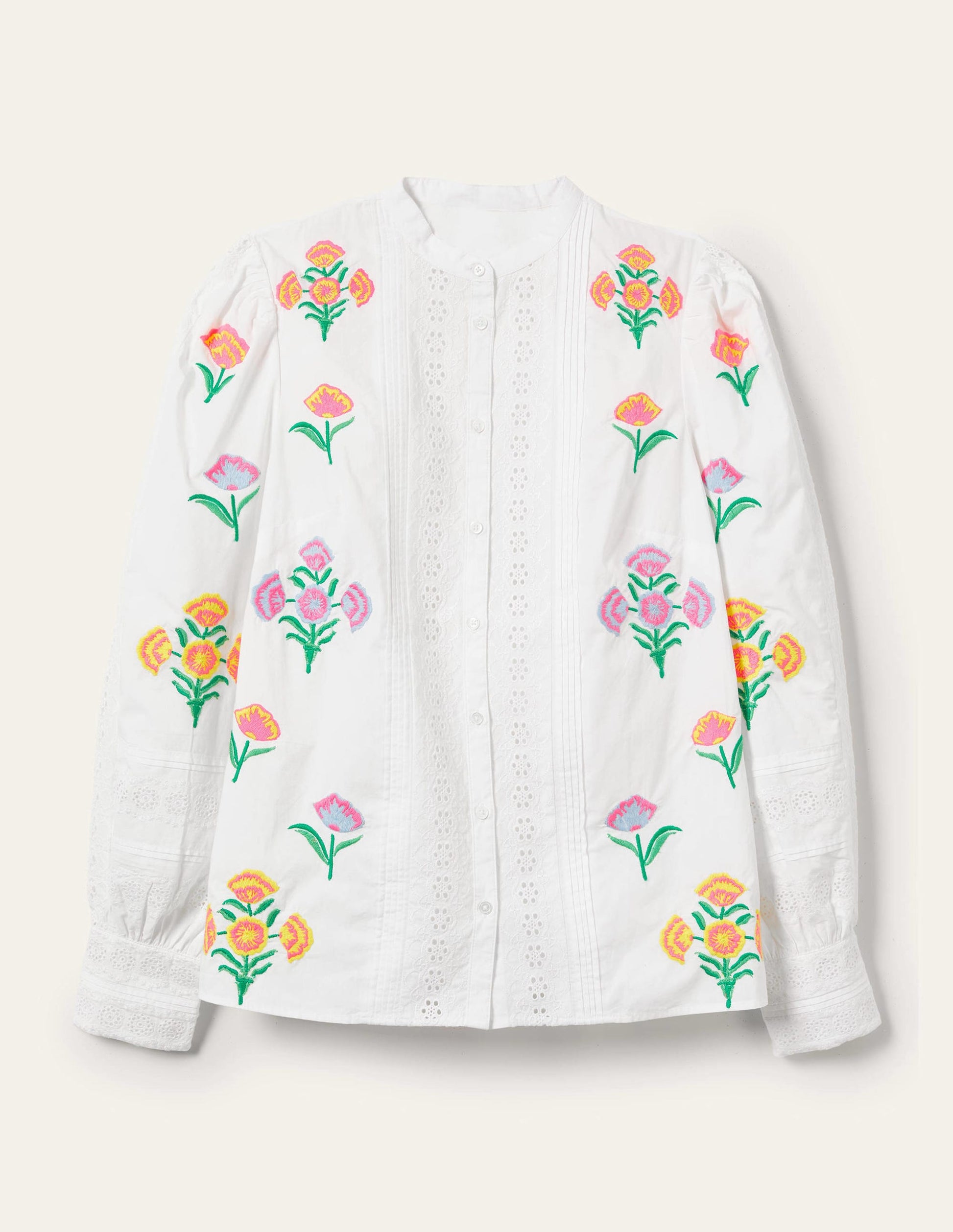 Julianne Embroidered Blouse-Ivory Embroidery-11