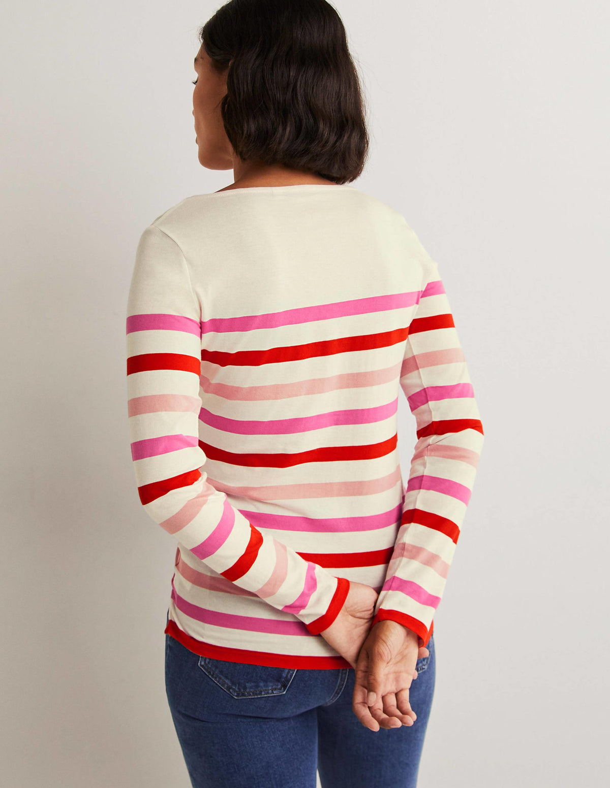 Ella Long Sleeve Breton-Multi Pink Stripe-3
